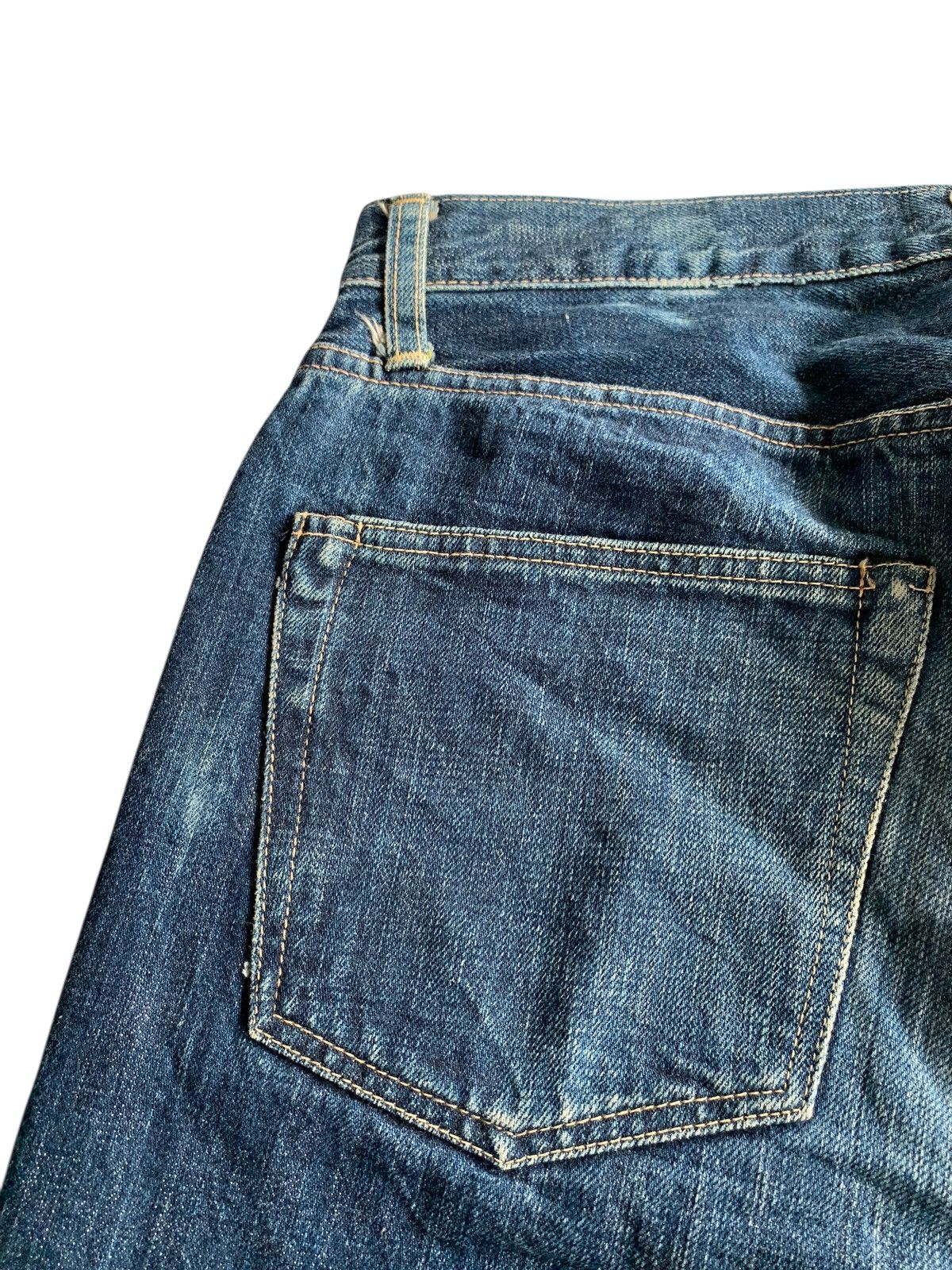Kapital VINTAGE OMNIGOD JAPANESE BUTTON FLY SELVEDGE DISTRESSEDDENIM Size US 30 / EU 46 - 14 Thumbnail