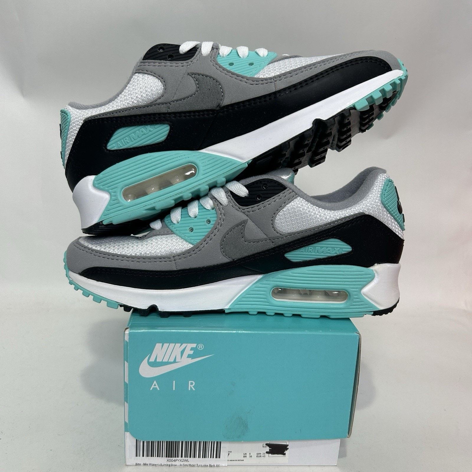 Nike Nike Air Max 90 Recraft WMNS “Hyper Turquoise" Size US 8.5 / IT 38.5 - 3 Thumbnail