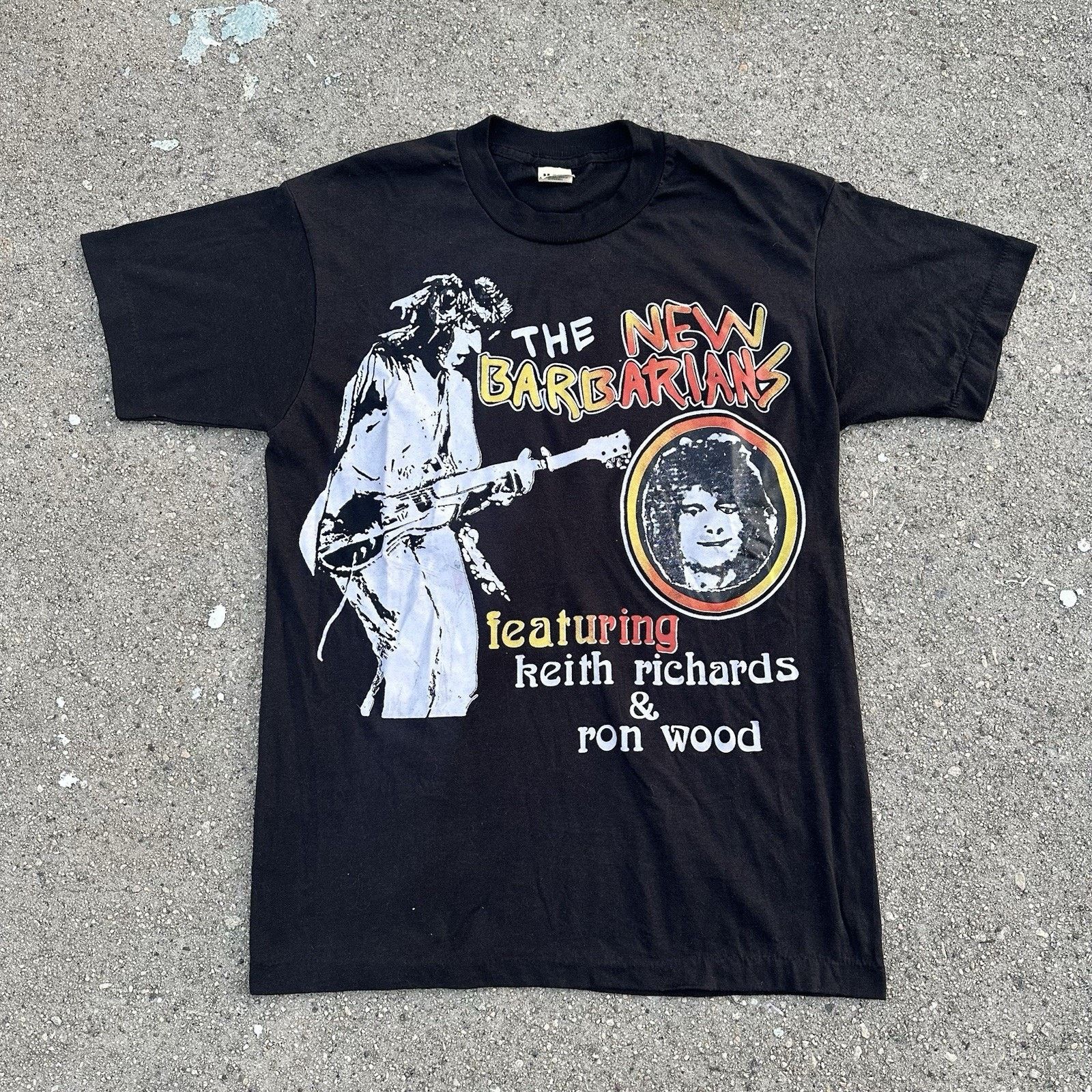 Band Tees × Vintage Vintage 1979 The New Barbarians Keith Richards Band Tour Tee Size US M / EU 48-50 / 2 - 1 Thumbnail