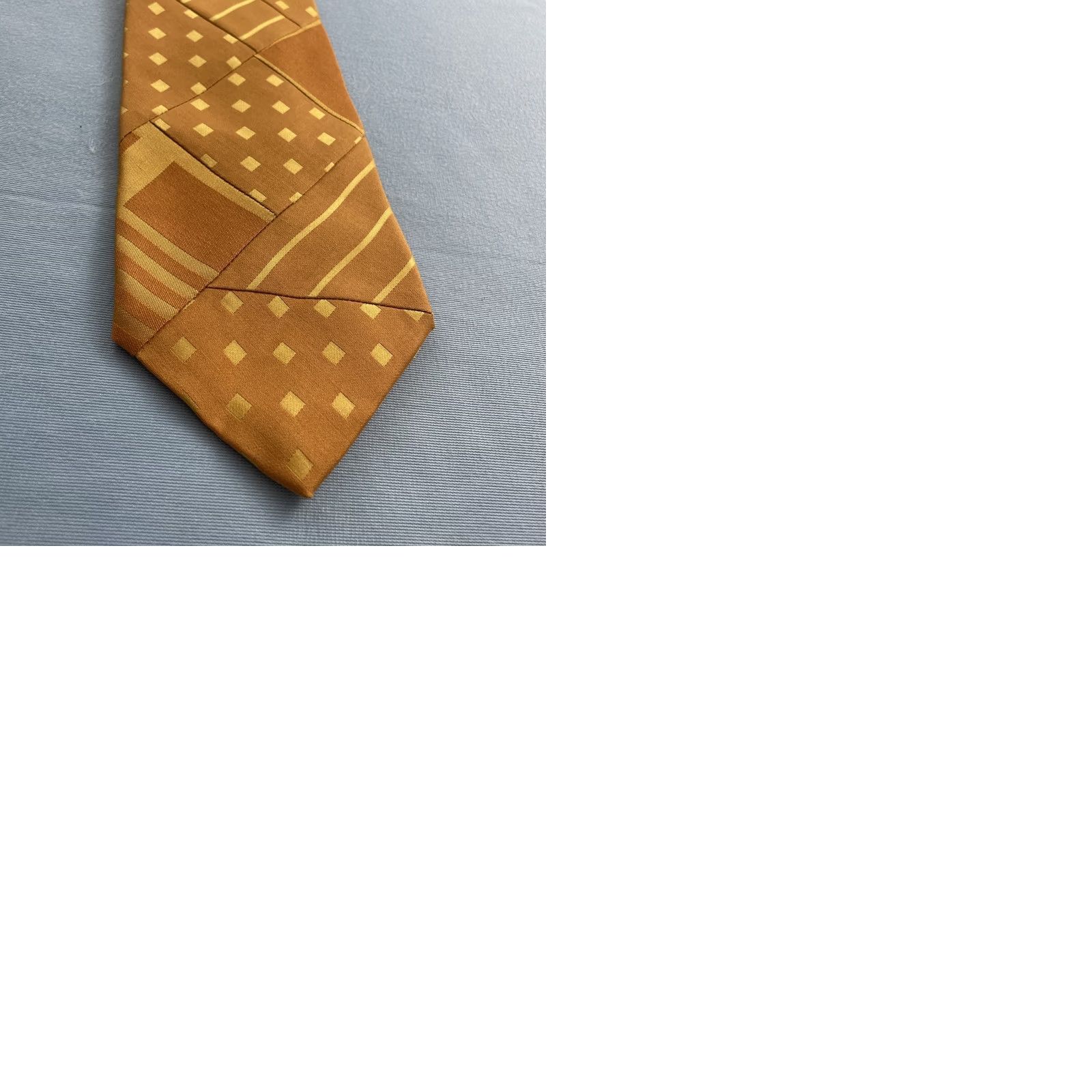 Robert Talbott VINTAGE Robert Talbott Tie Patchwork Men One Size Yellow Modern Mobster Western Retro Best of Class Nordstrom Size ONE SIZE - 12 Thumbnail