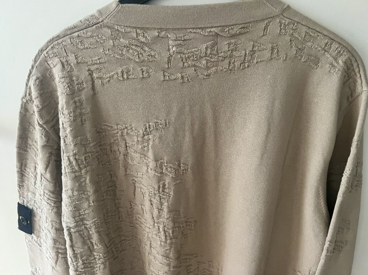 Stone Island Stone Island Beige Textured Knit Cotton Sweater Men Sz- XL Size US XL / EU 56 / 4 - 9 Thumbnail