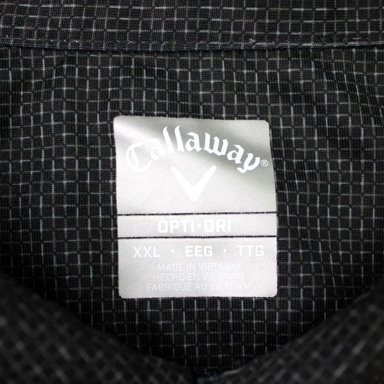 Callaway Callaway Polo Shirt Mens 2XL Black Geometric Opti-Dri Short Sleeve Polo Shirt Size US XXL / EU 58 / 5 - 6 Thumbnail