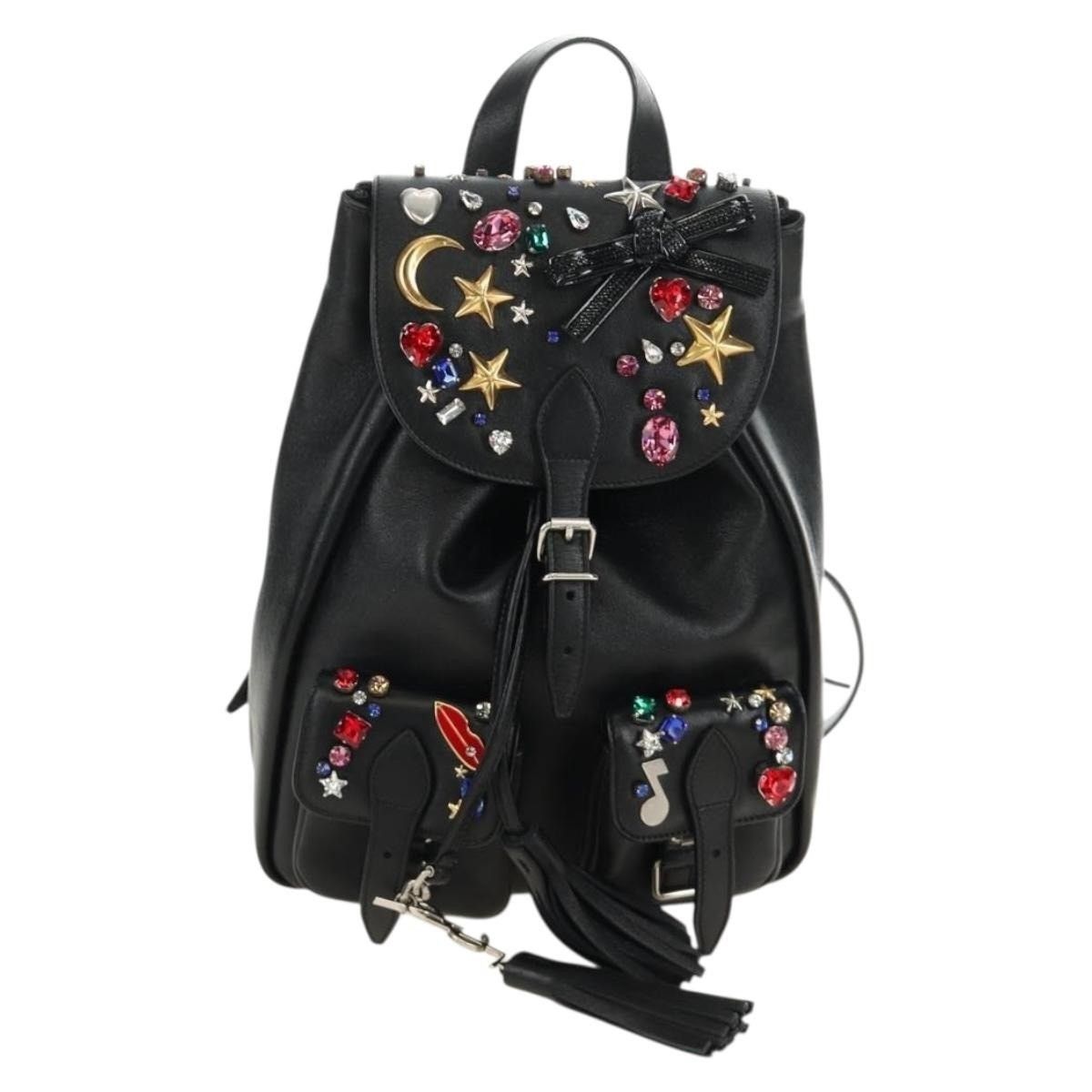Saint Laurent Paris Saint Laurent-Backpack Black Leather Backpack Size ONE SIZE - 1 Thumbnail