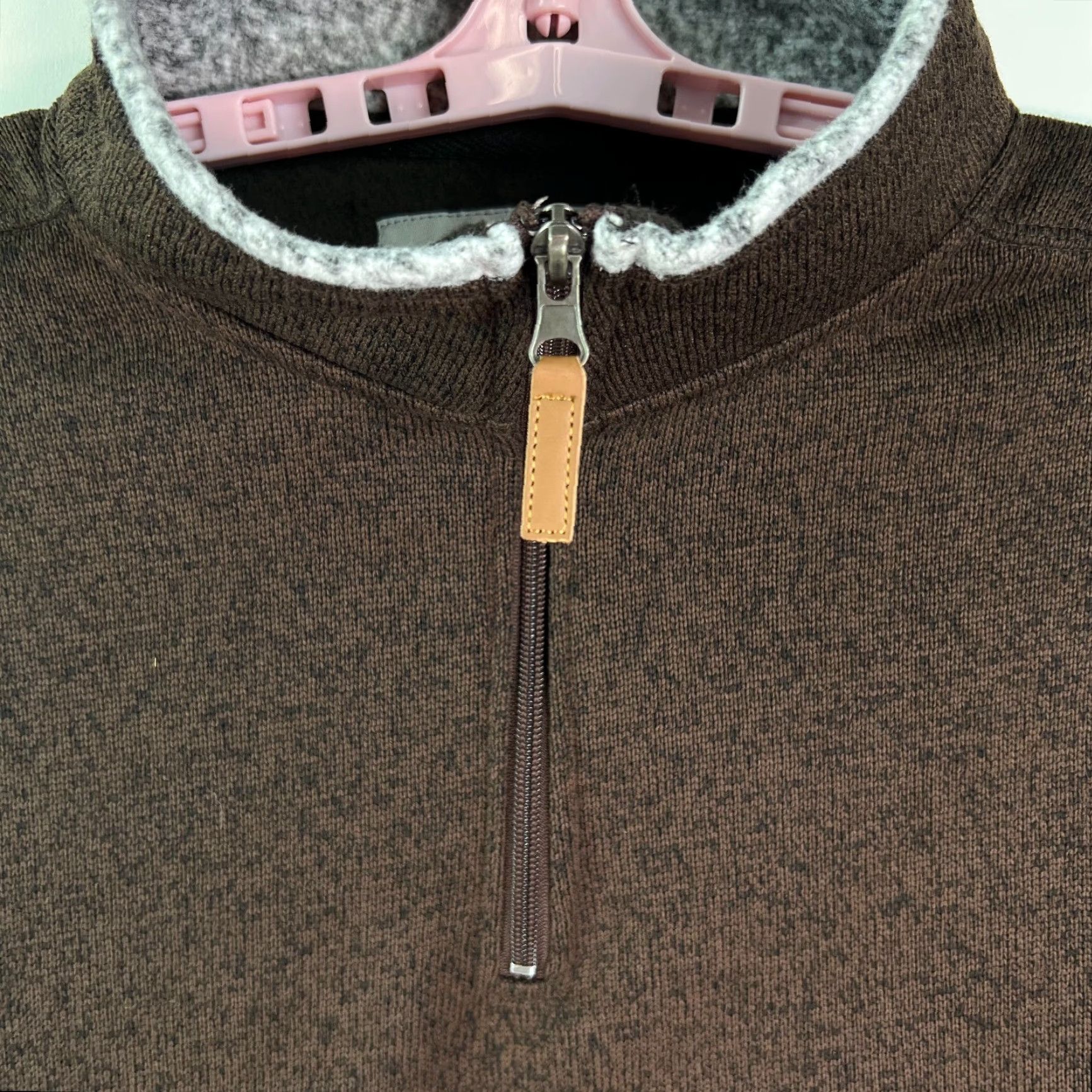 Vintage N40 Gear Mens Quarter Zip Long Sleeves Mock Neck Casual Brown Sweater Size 2XL Size US XXL / EU 58 / 5 - 3 Thumbnail