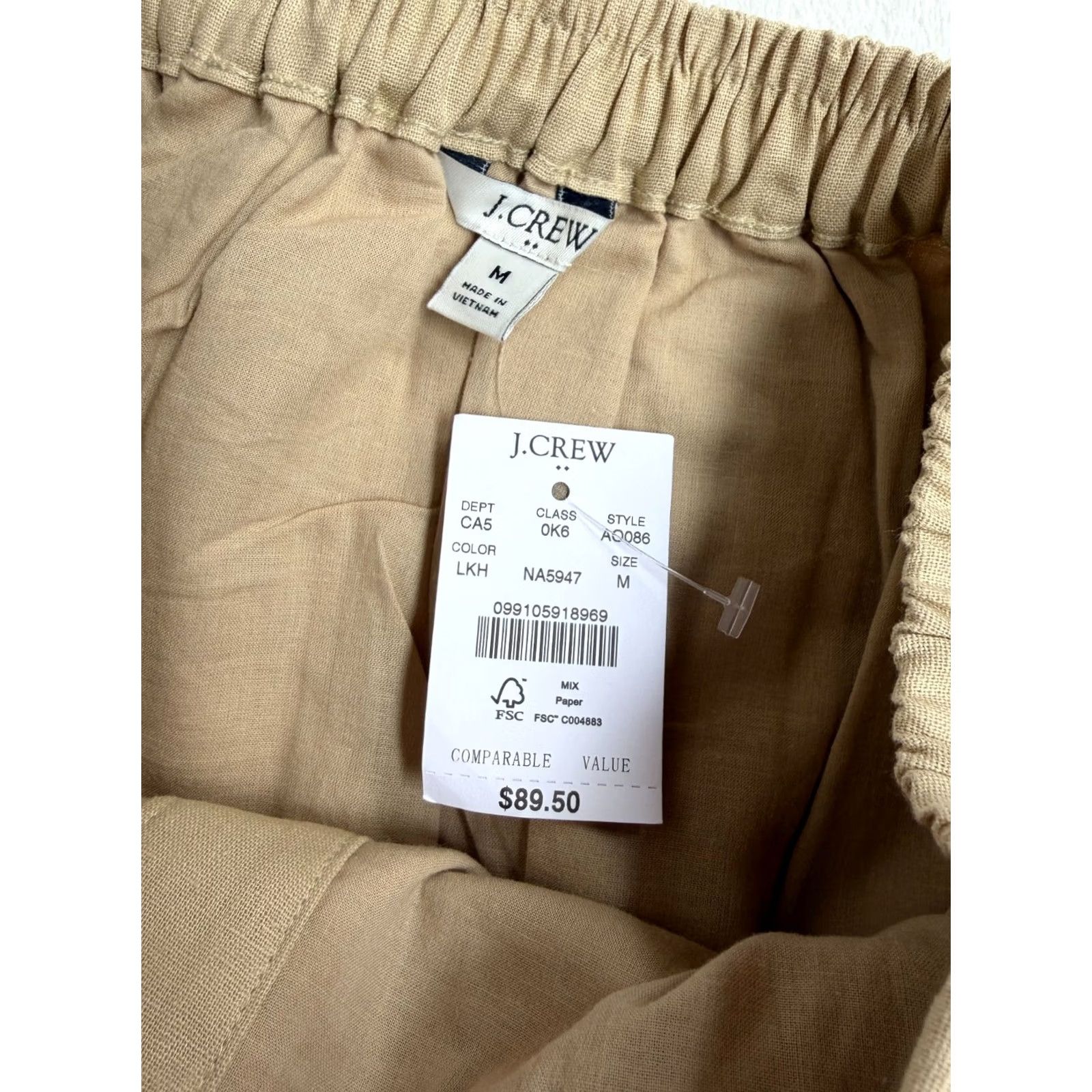 J.Crew J.CREW Colorblock Midi Skirt A-Line Button-Front Tan Pink Womens M Size 32" / US 10 / IT 46 - 4 Thumbnail