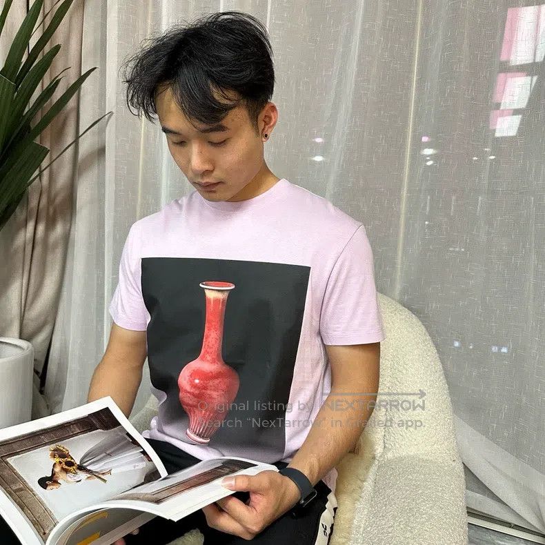 Loewe Loewe Men's purple round-neck short-sleeve T-shirt Size US XS / EU 42 / 0 - 1 Thumbnail