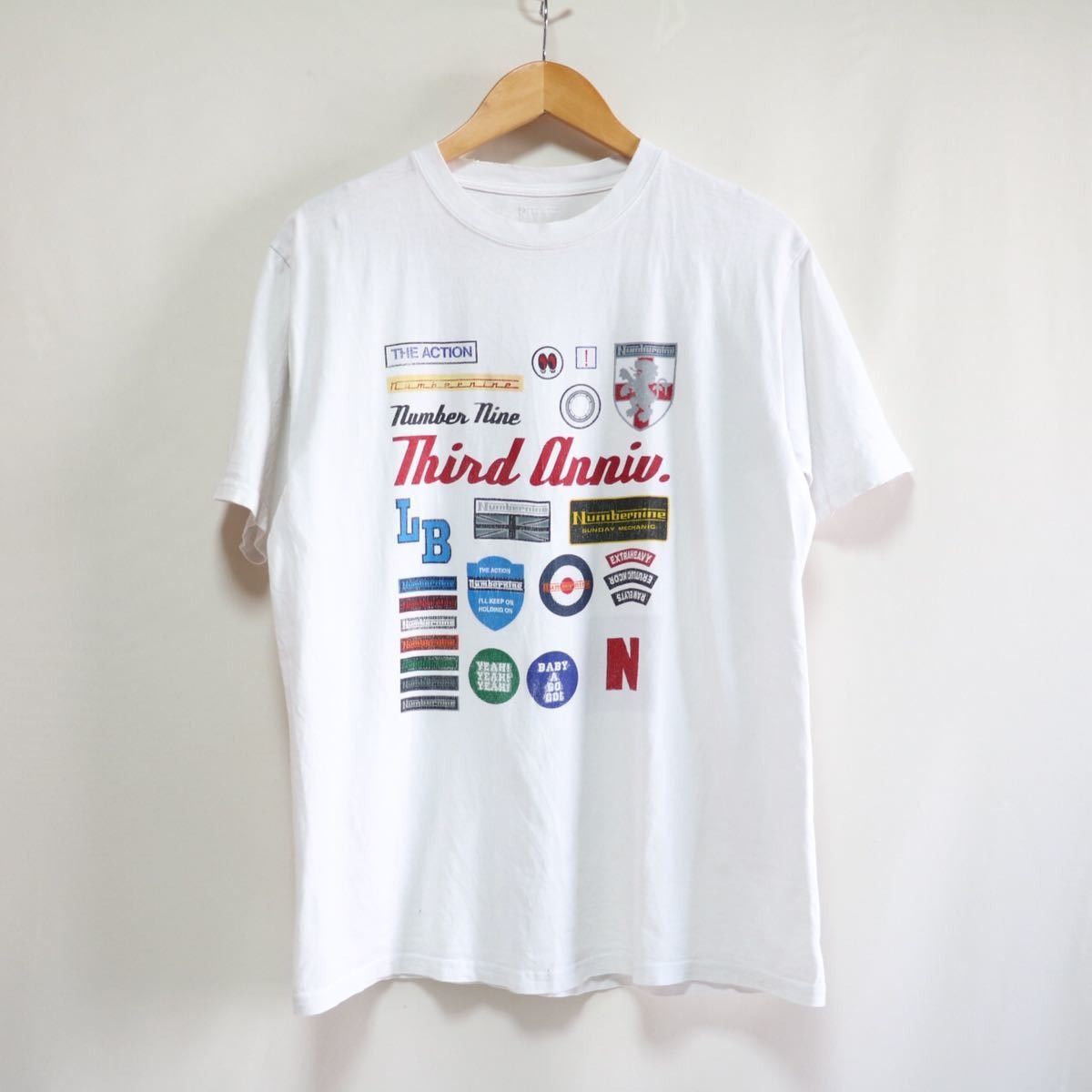 Number (N)ine 1999 Archive Racing Logo Third Anniversary Tee Size US XL / EU 56 / 4 - 1 Thumbnail