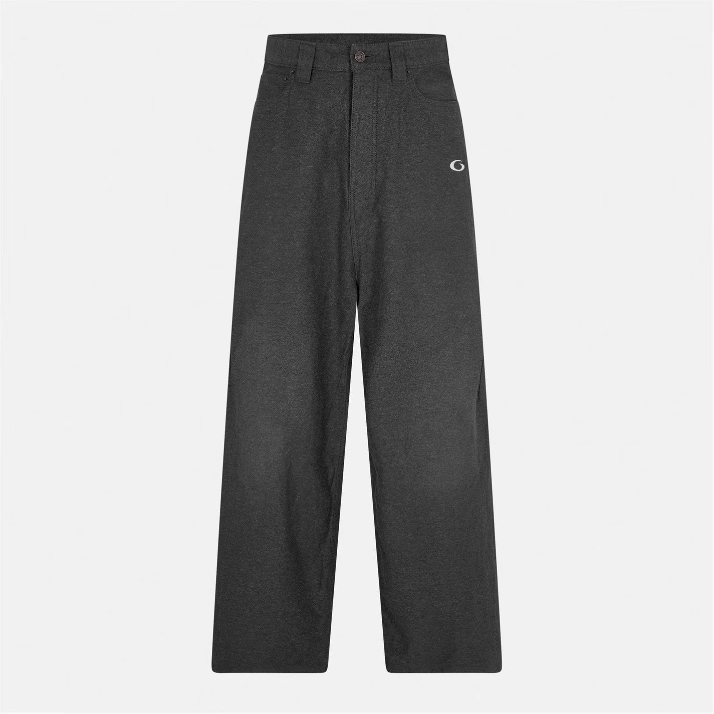 Balenciaga o1g2r1mq0226 Denim Wide Leg Pants In Washed Grey Size US 32 / EU 48 - 1 Thumbnail