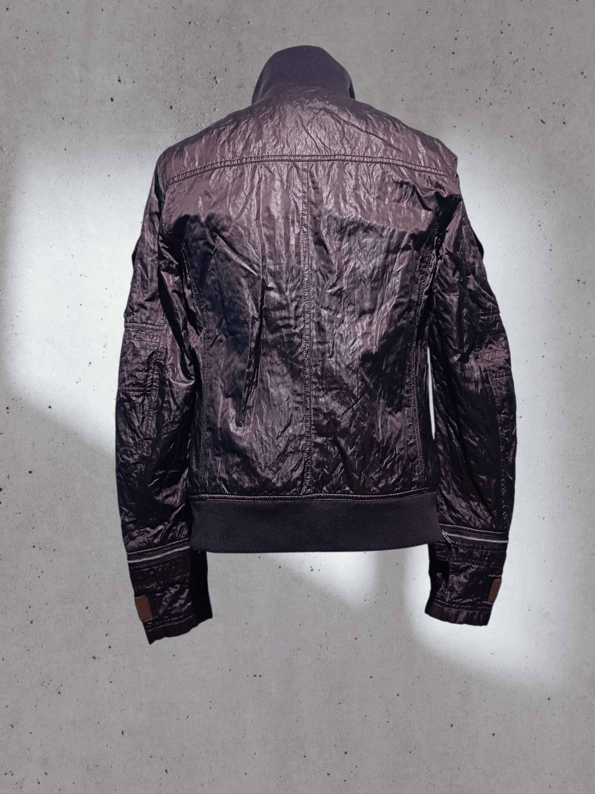 Japanese Brand Limited Edition Crinkle Bomber Jacket Raf Style Size US M / EU 48-50 / 2 - 5 Thumbnail