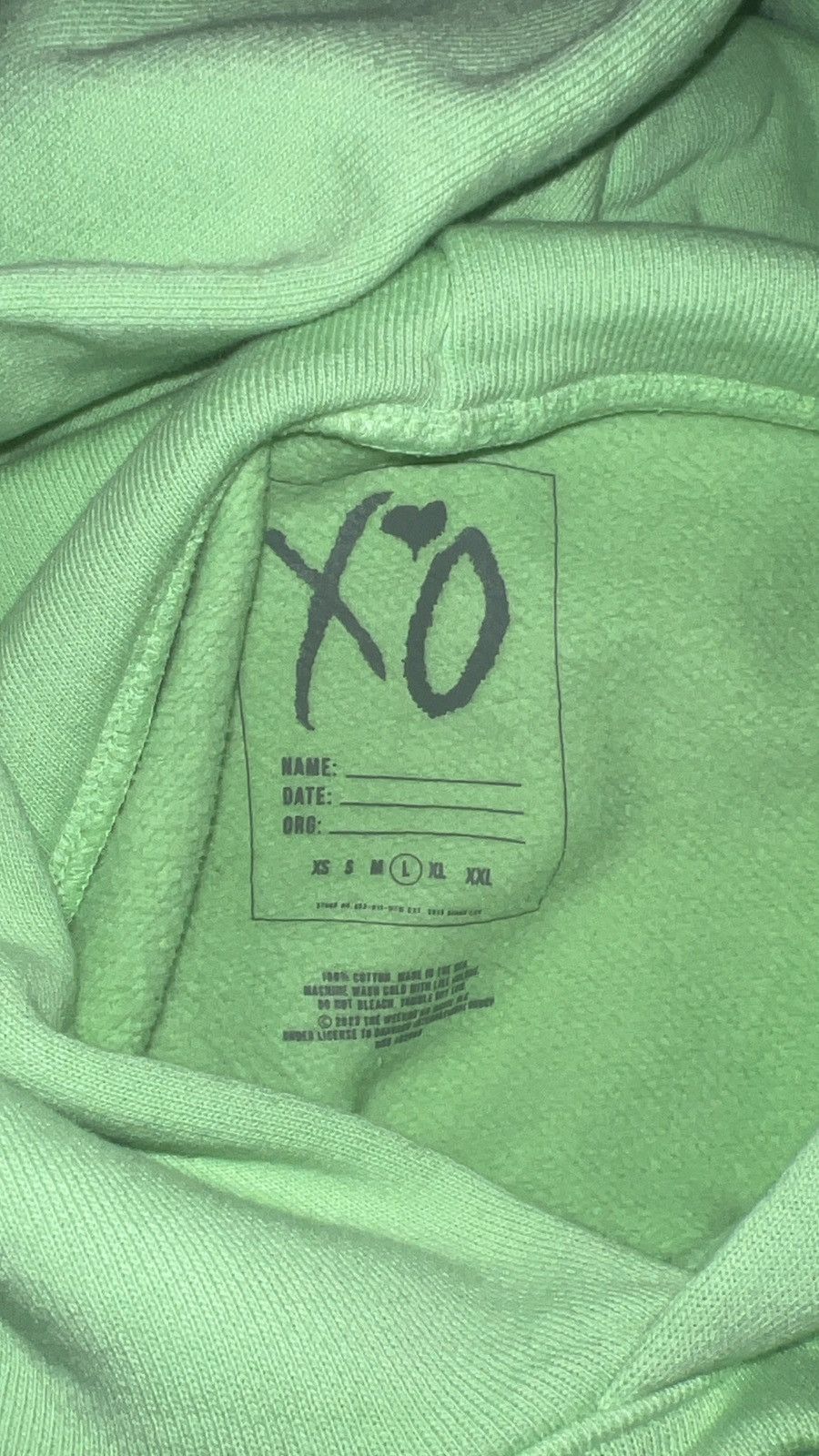 The Weeknd × XO Kissland 10th year anniversary hoodie Size US L / EU 52-54 / 3 - 4 Thumbnail