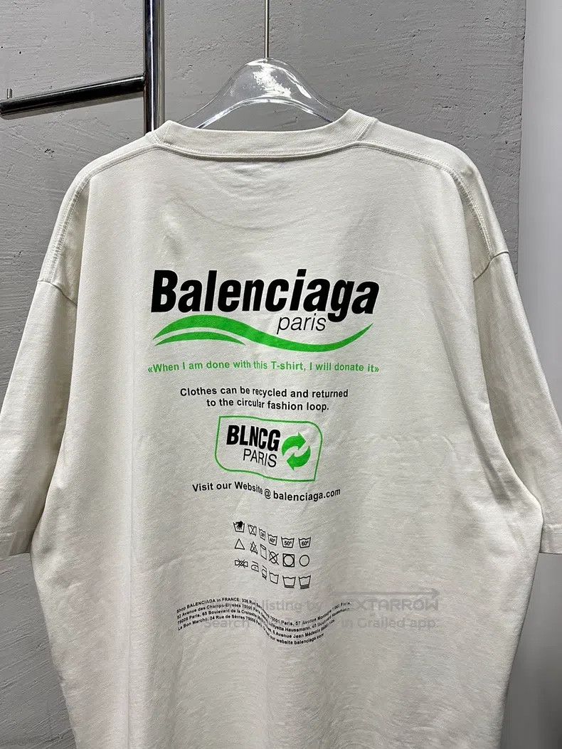 Balenciaga Balenciaga Short-sleeve with eco-logo Size US XXS / EU 40 - 5 Thumbnail