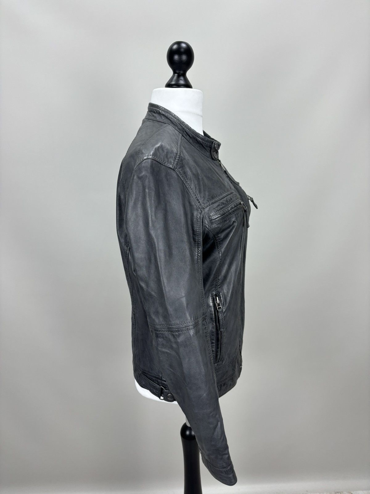 Other Womens leather jacket Oakwood Size M Color Gray Size M / US 6-8 / IT 42-44 - 5 Thumbnail