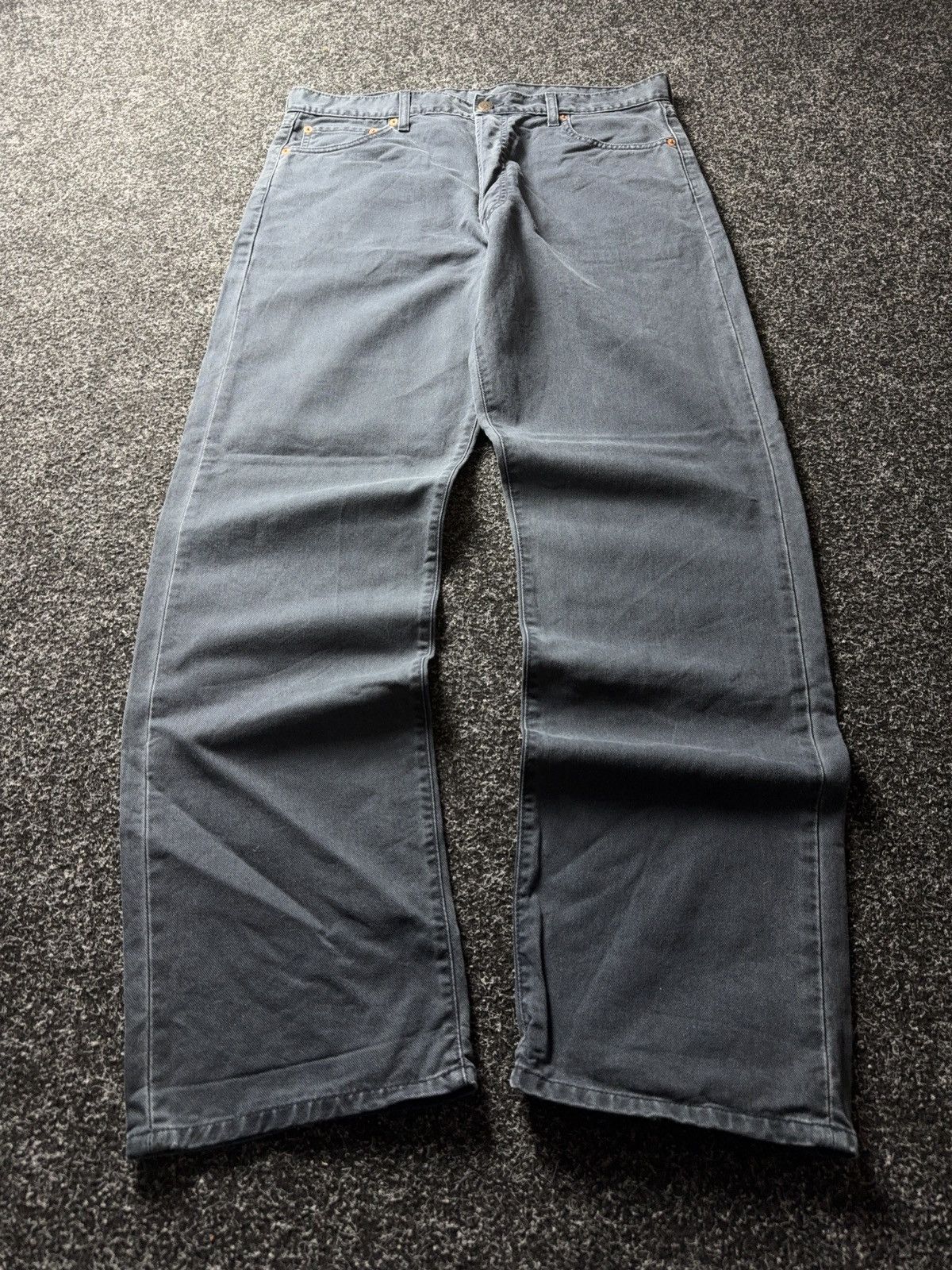 Levi's Vintage Clothing Vintage 90s USA Retro Levi’s 551 Jeans Faded Grey / Blue Size US 35 - 1 Thumbnail