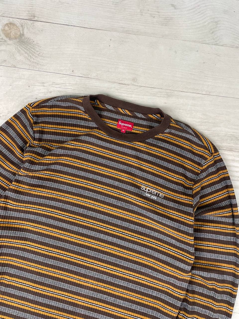 Supreme Supreme Raised Stripe Long Sleeve T Shirt Size US XL / EU 56 / 4 - 3 Thumbnail