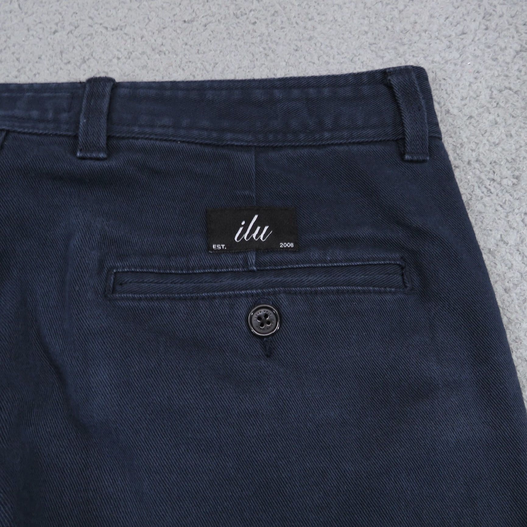 I Love Ugly I Love Ugly Pants Mens Large Navy Crop Twill Stretch 5 Pocket Chino Size US 33 - 4 Thumbnail