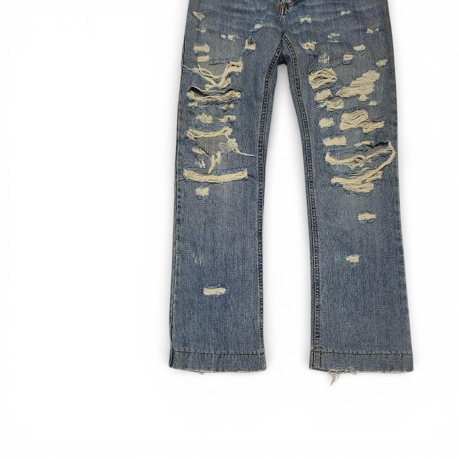 Dolce & Gabbana DOLCE&GABBANA - Distressed Blue Denim Jeans Size US 44 / EU 60 - 4 Thumbnail