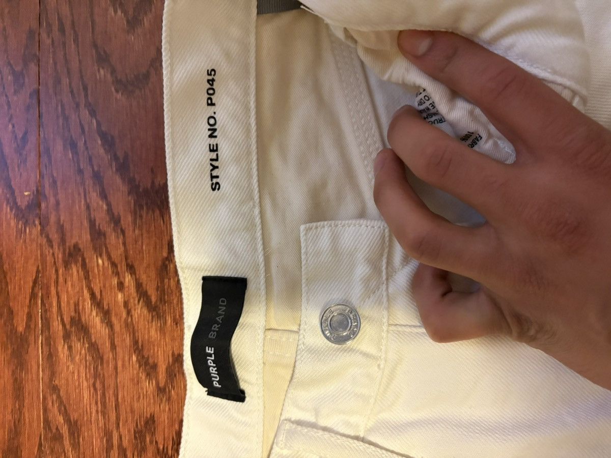 Purple Brand Purple Brand White Denim Shorts Snap Button Size US 28 / EU 44 - 5 Thumbnail