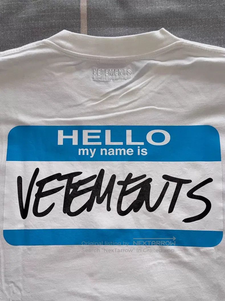 Vetements VETEMENTS short sleeves Size US S / EU 44-46 / 1 - 4 Thumbnail