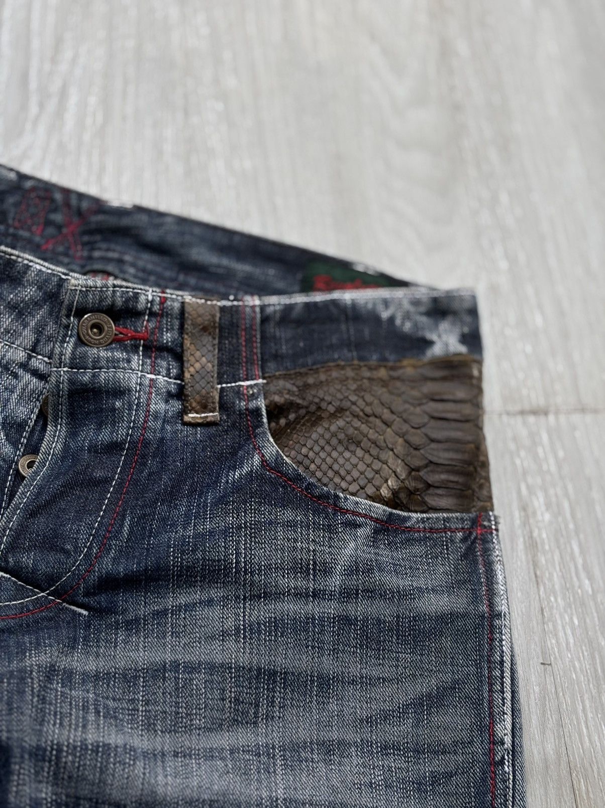 Japanese Brand REVOLUTION lace up flare jeans Size US 27 - 5 Thumbnail
