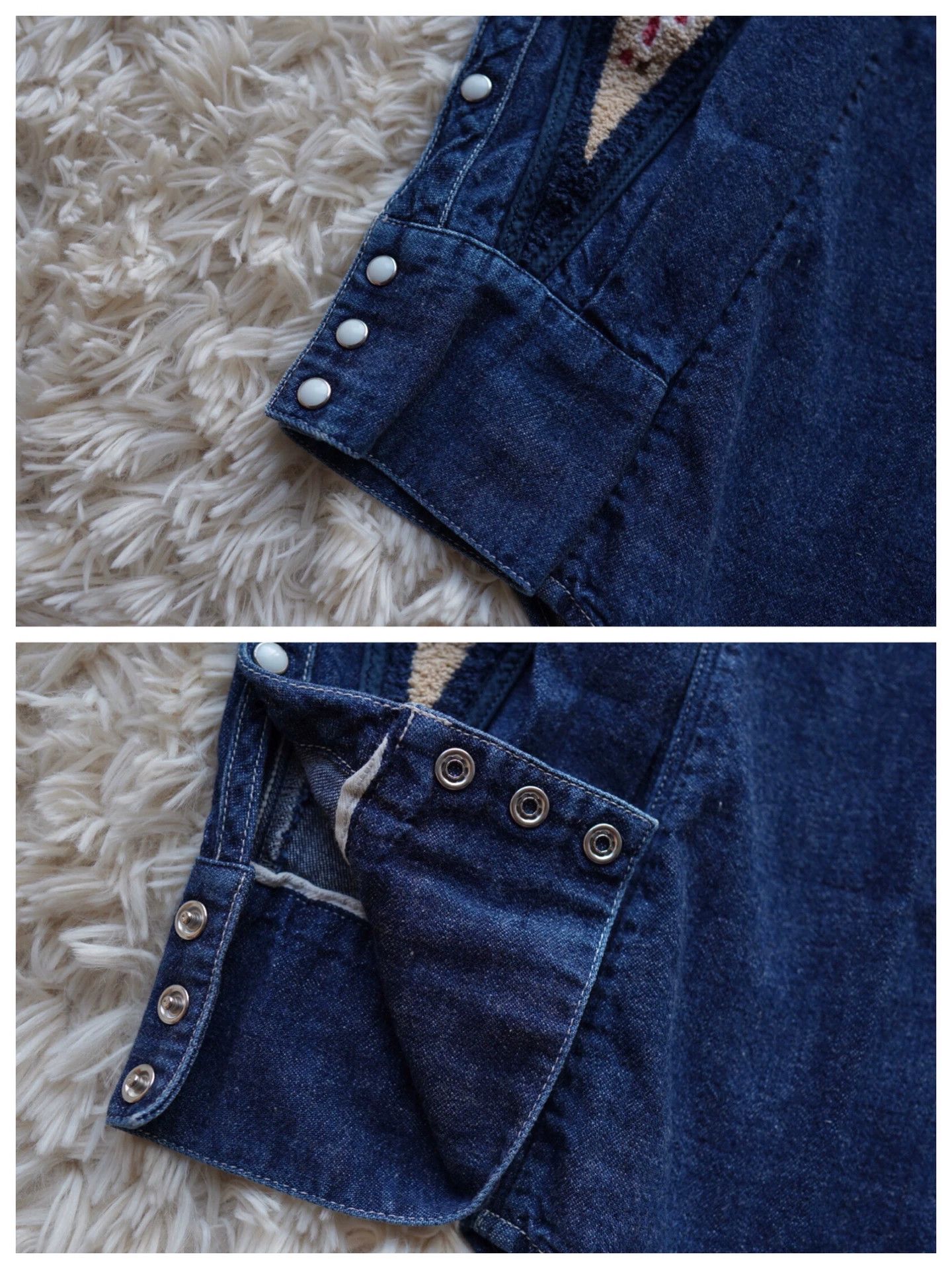Visvim visvim albacore one wash embroidery denim elk shirt SZ2 A Size US M / EU 48-50 / 2 - 5 Thumbnail