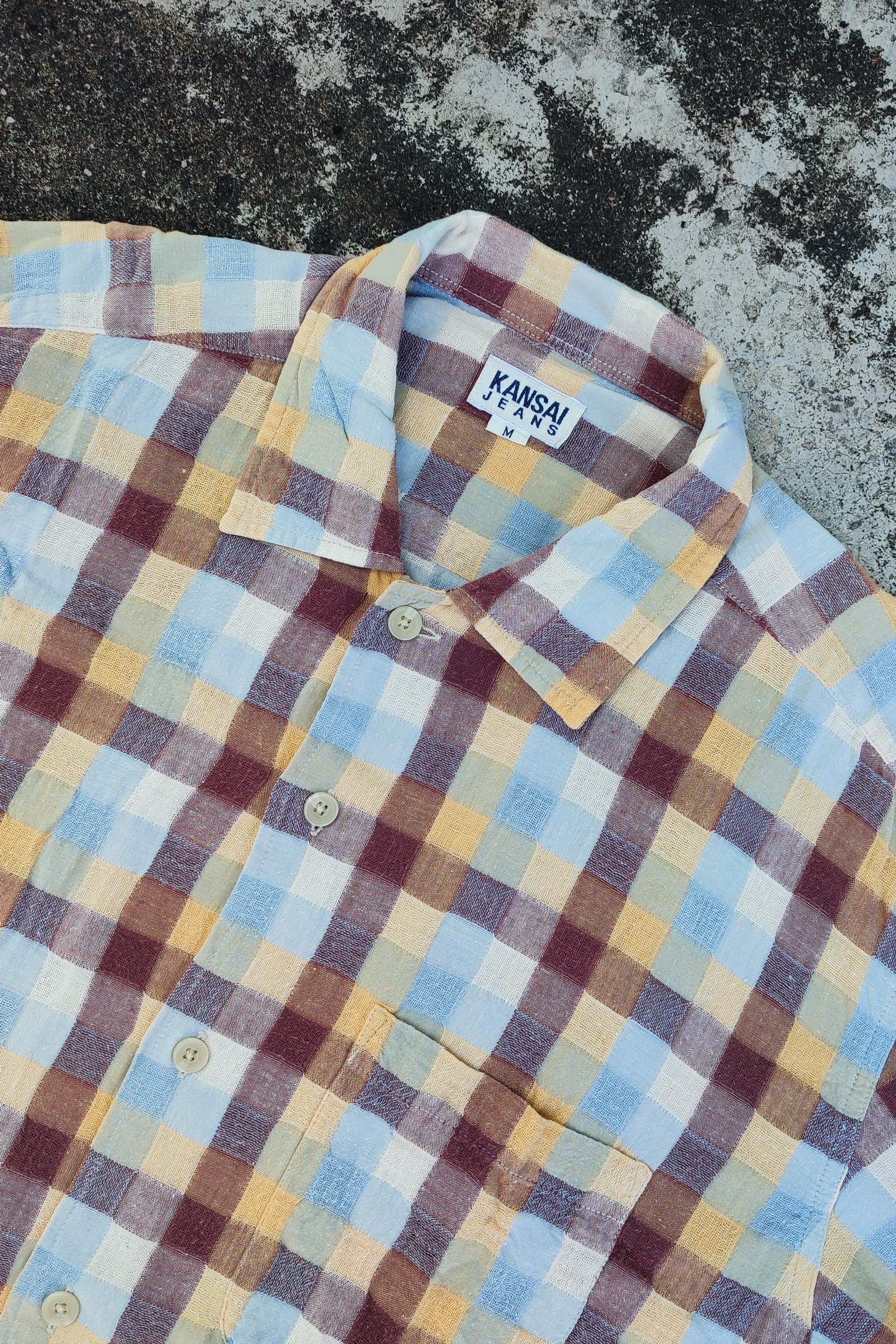 Japanese Brand × Kansai Yamamoto × Vintage Kansai Yamamoto Jeans Plain Shirt Size US L / EU 52-54 / 3 - 1 Thumbnail