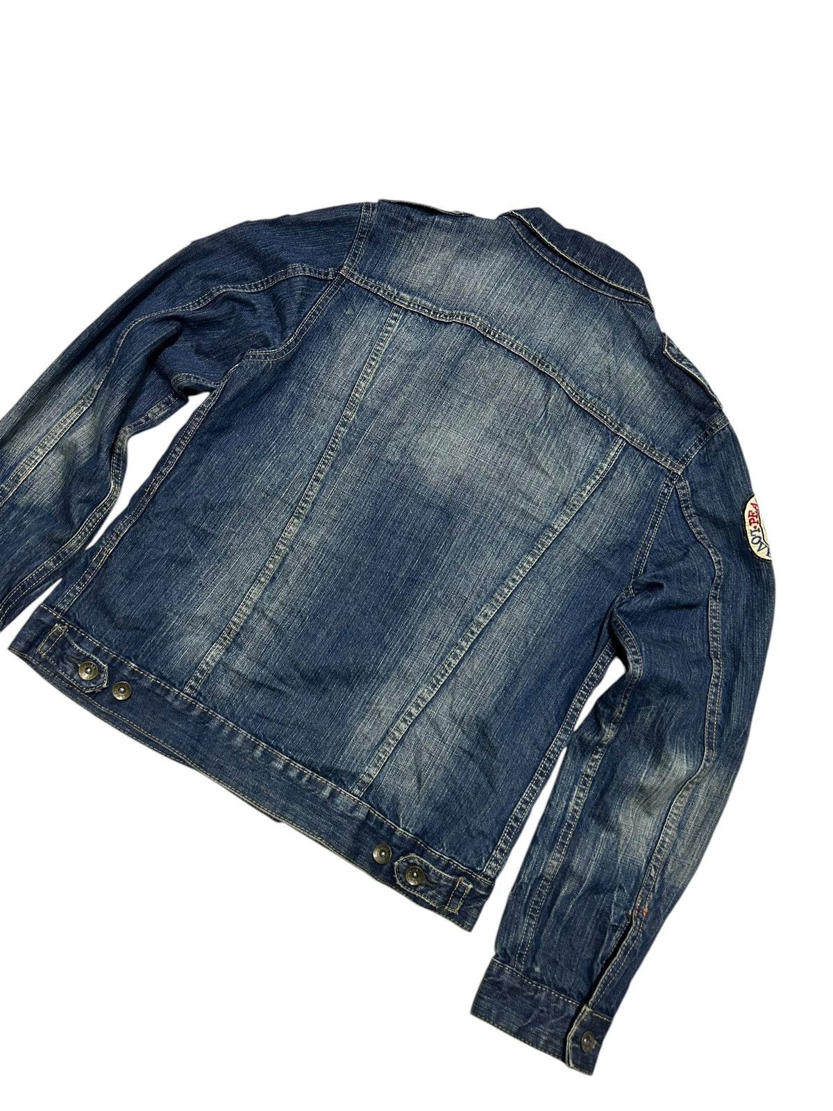 If Six Was Nine × KMRii × Le Grande Bleu (L.G.B.) Semantic Design Punk Style Denim Jacket ☠️☠️ Size US M / EU 48-50 / 2 - 9 Thumbnail