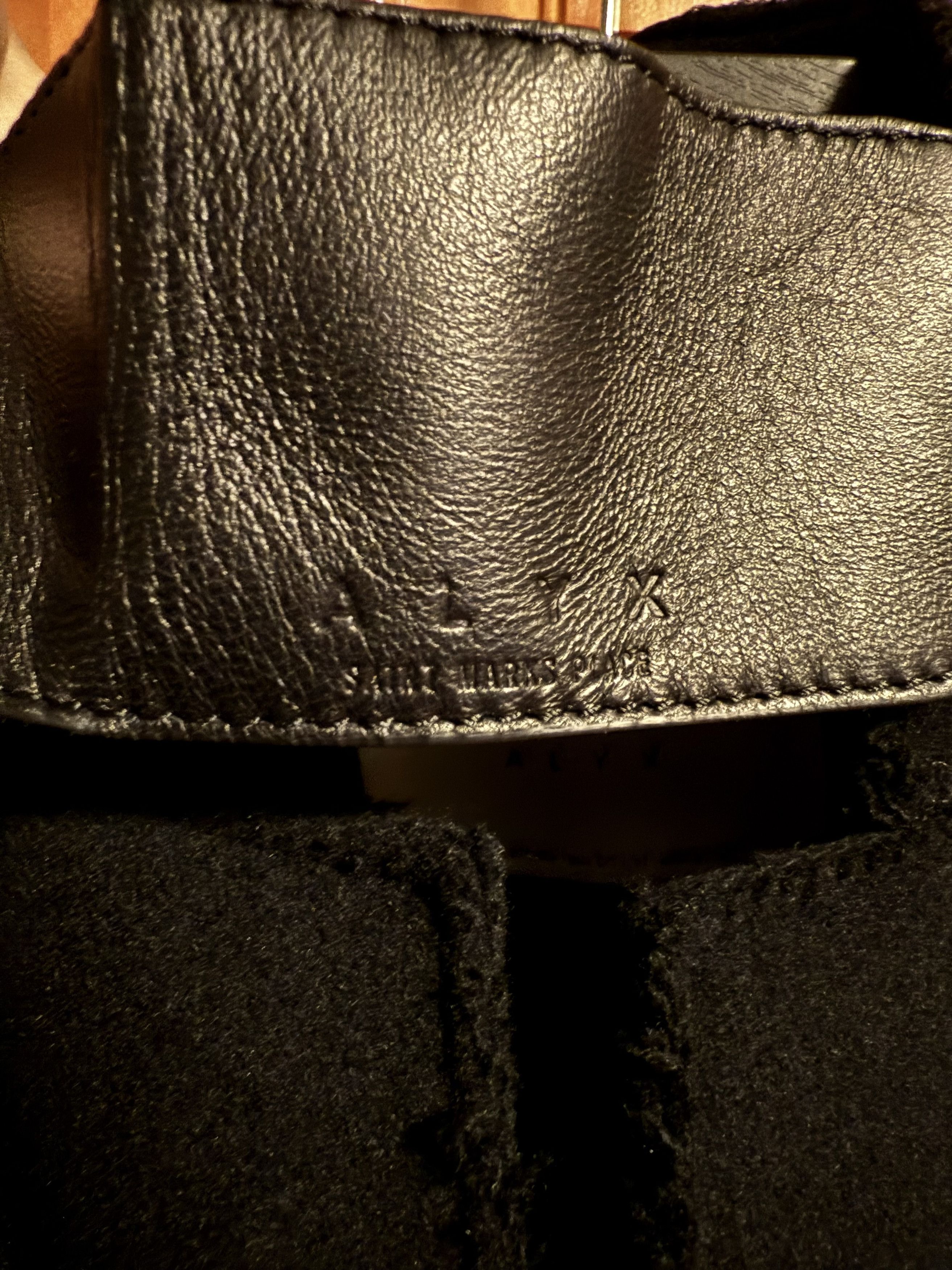 1017 ALYX 9SM Wool Overcoat - Frayed - Leather - Black - 46 Size US S / EU 44-46 / 1 - 2 Thumbnail