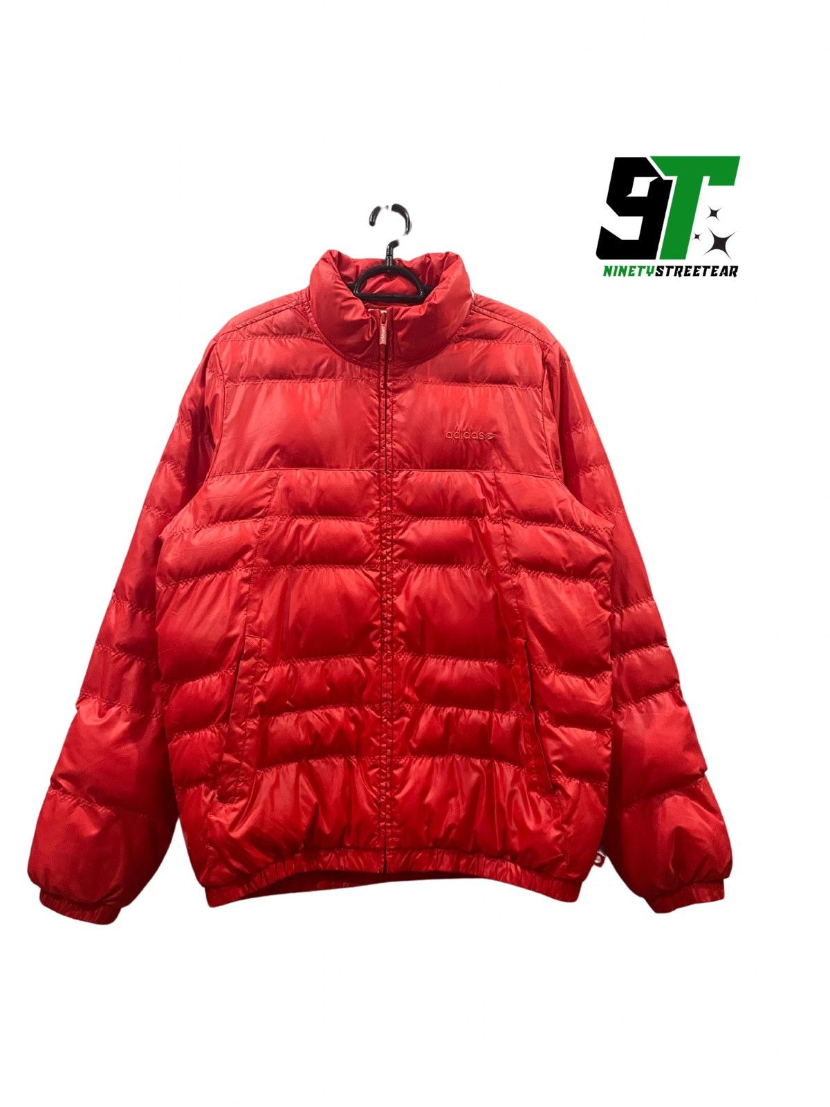 Adidas 🔥🔥Adidas heavy puffer men's jacket red🔥🔥 | Grailed