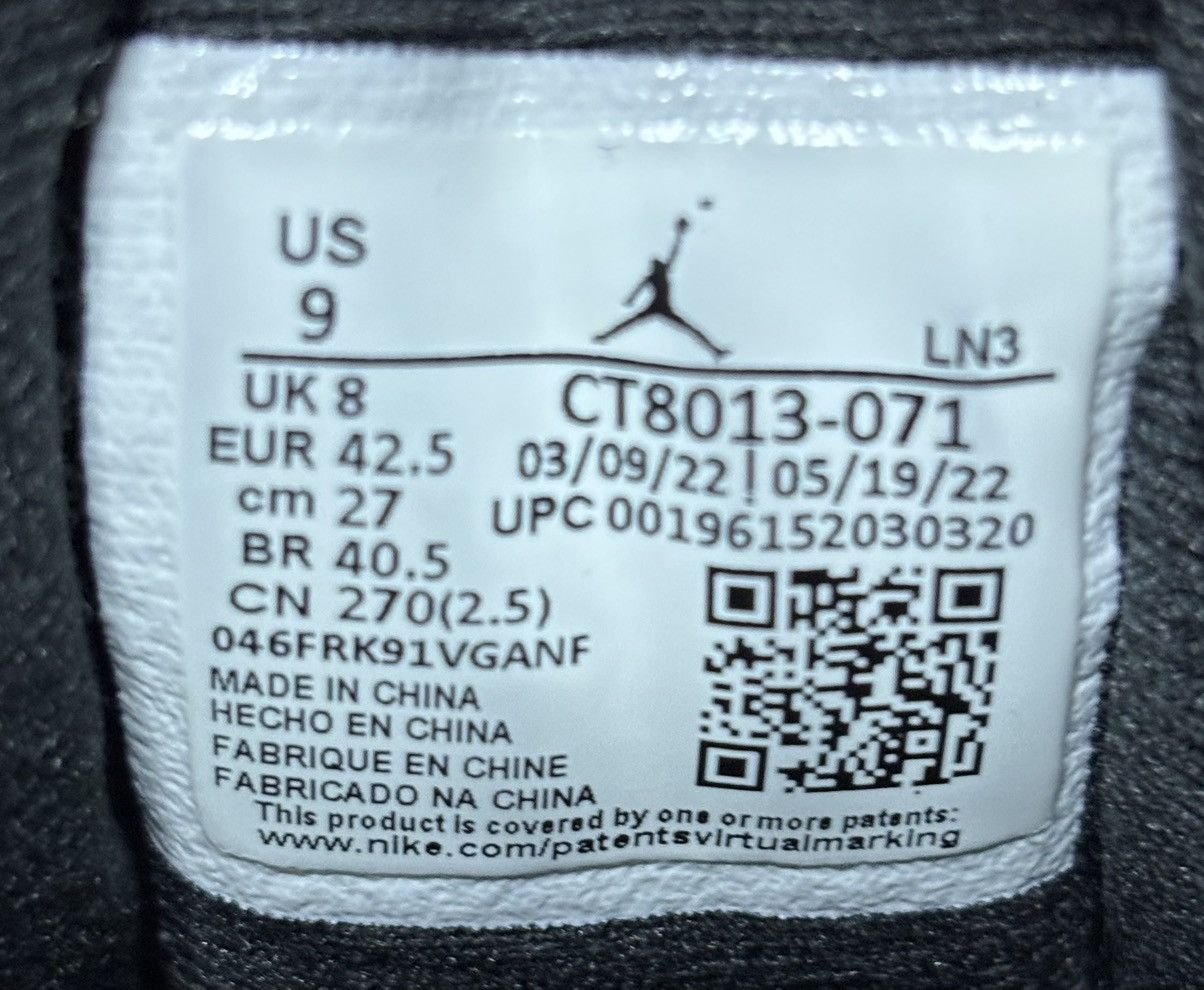 Jordan Brand Jordan 12 Retro Black Taxi 2022 Size 9 Size US 9 / EU 42 - 6 Thumbnail