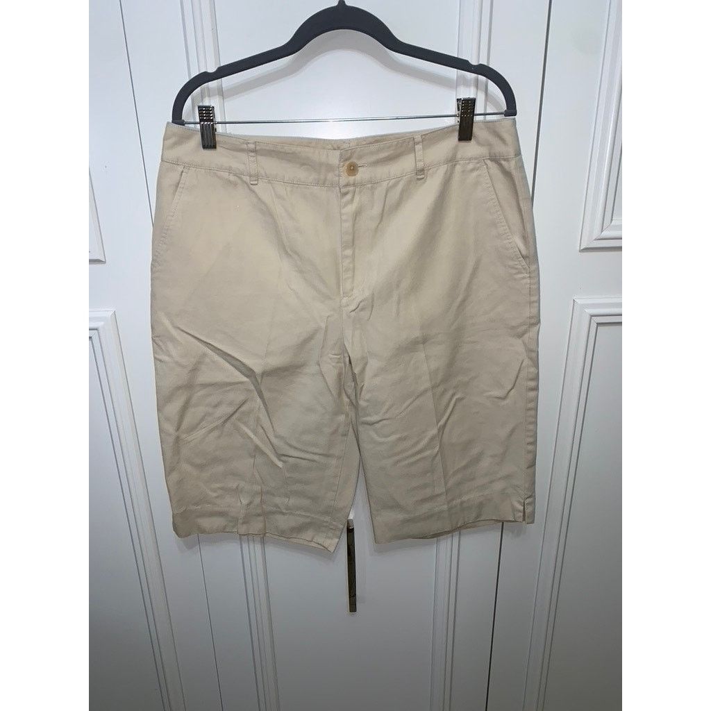 Lauren Ralph Lauren Ralph Lauren Men's Beige Chino Shorts Size 12 Casual Summer Size 34" / US 12 / IT 48 - 1 Thumbnail