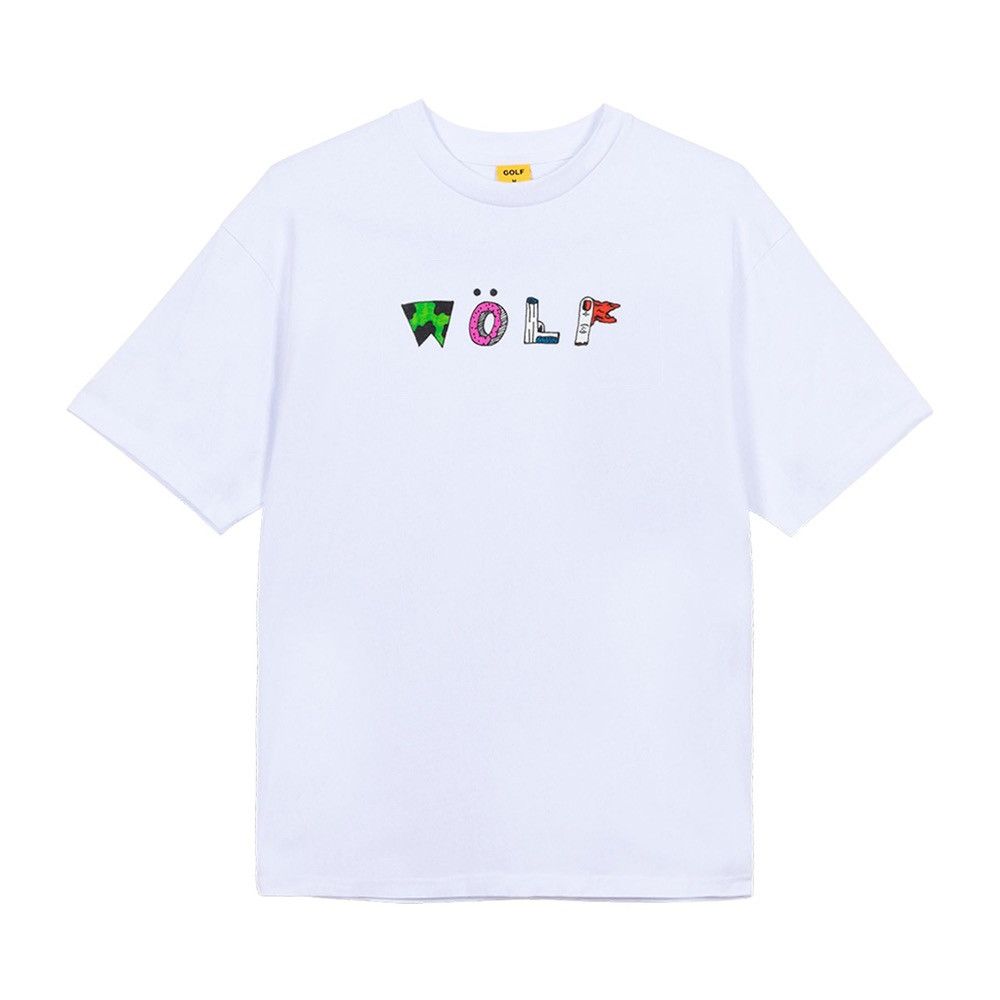 Golf Wang × Tyler The Creator Golf Wang Wolf Script Logo Tee | Grailed