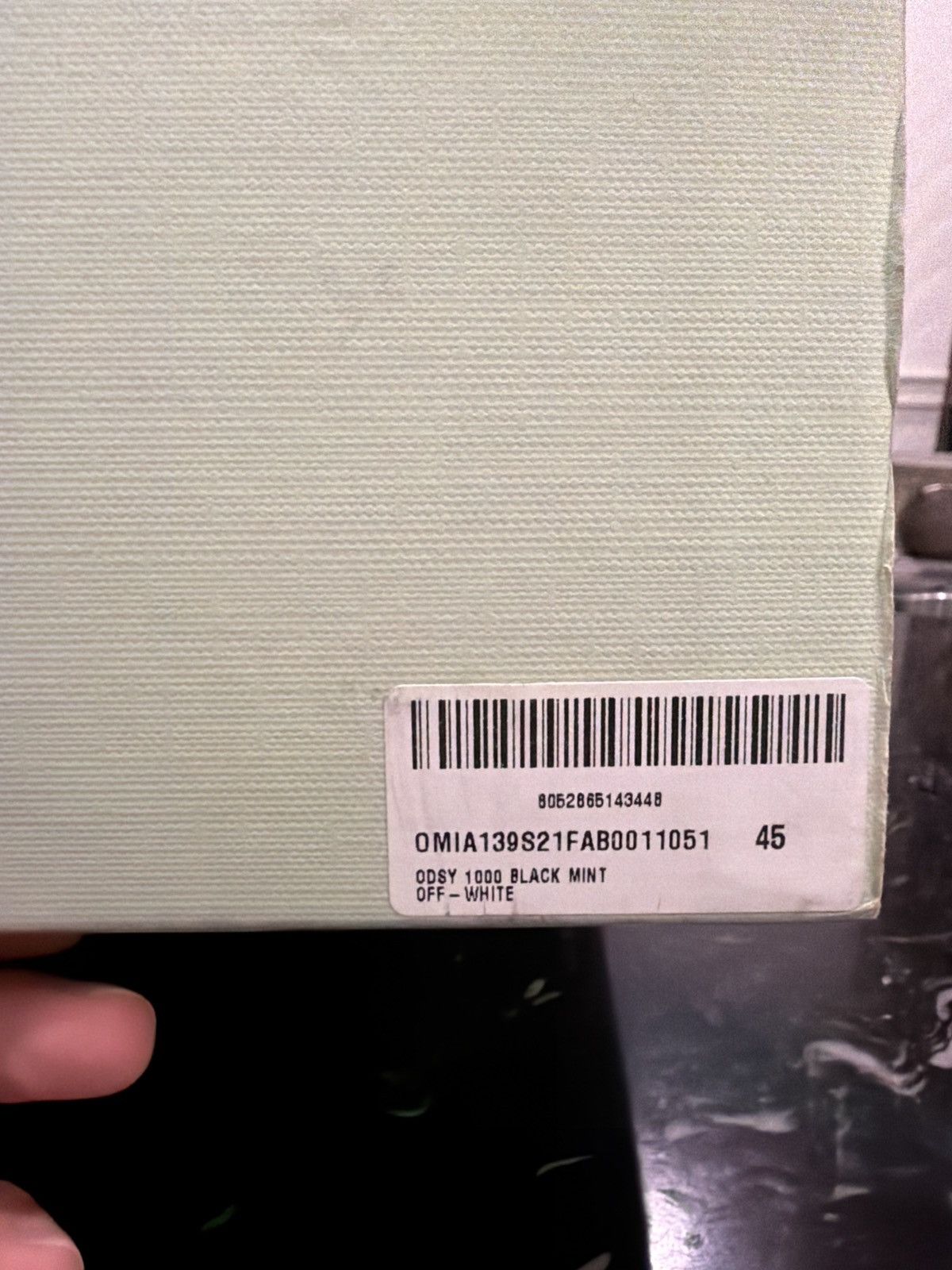 Off-White Off-white Odsy-1000 Green marble Size US 12 / EU 45 - 10 Thumbnail