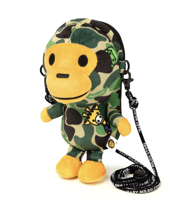 Bape Bape BABY MILO camo PLUSH MOBILE BAG Size ONE SIZE - 3 Thumbnail