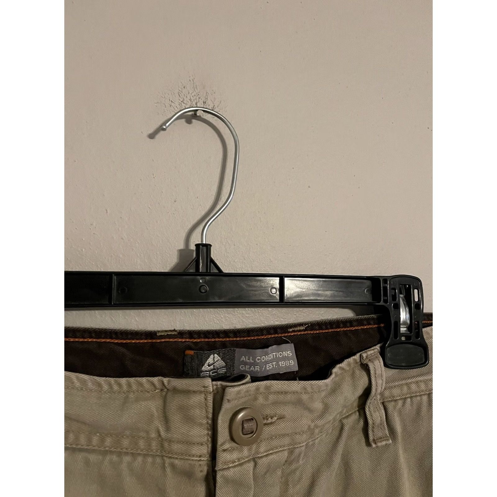 Nike ACG VINTAGE Nike ACG Pants Men's 33x32 Y2K Cargo Khaki Beige Baggy Wide Leg Chino Size US 33 - 3 Thumbnail