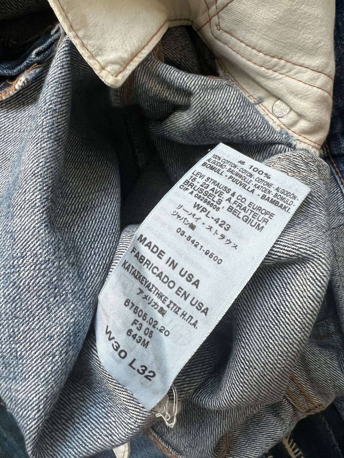 Levi's Levis Big E 505 Selvedge Denim Jeans – Made in USA Size US 30 / EU 46 - 12 Thumbnail