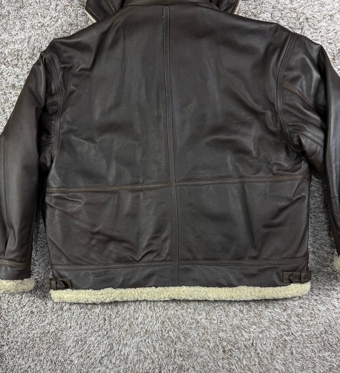 Wilsons Leather Vintage Wilsons Leather Genuine Leather Sherpa Lined Jacket Size US XXL / EU 58 / 5 - 18 Thumbnail