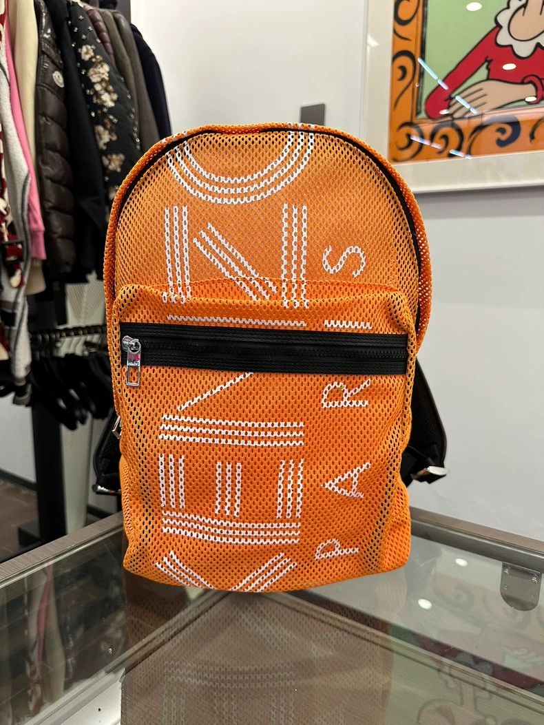 Kenzo KENZO size os Orange Hollow-out Letter Logo Backpack, 28cm Size ONE SIZE - 1 Thumbnail