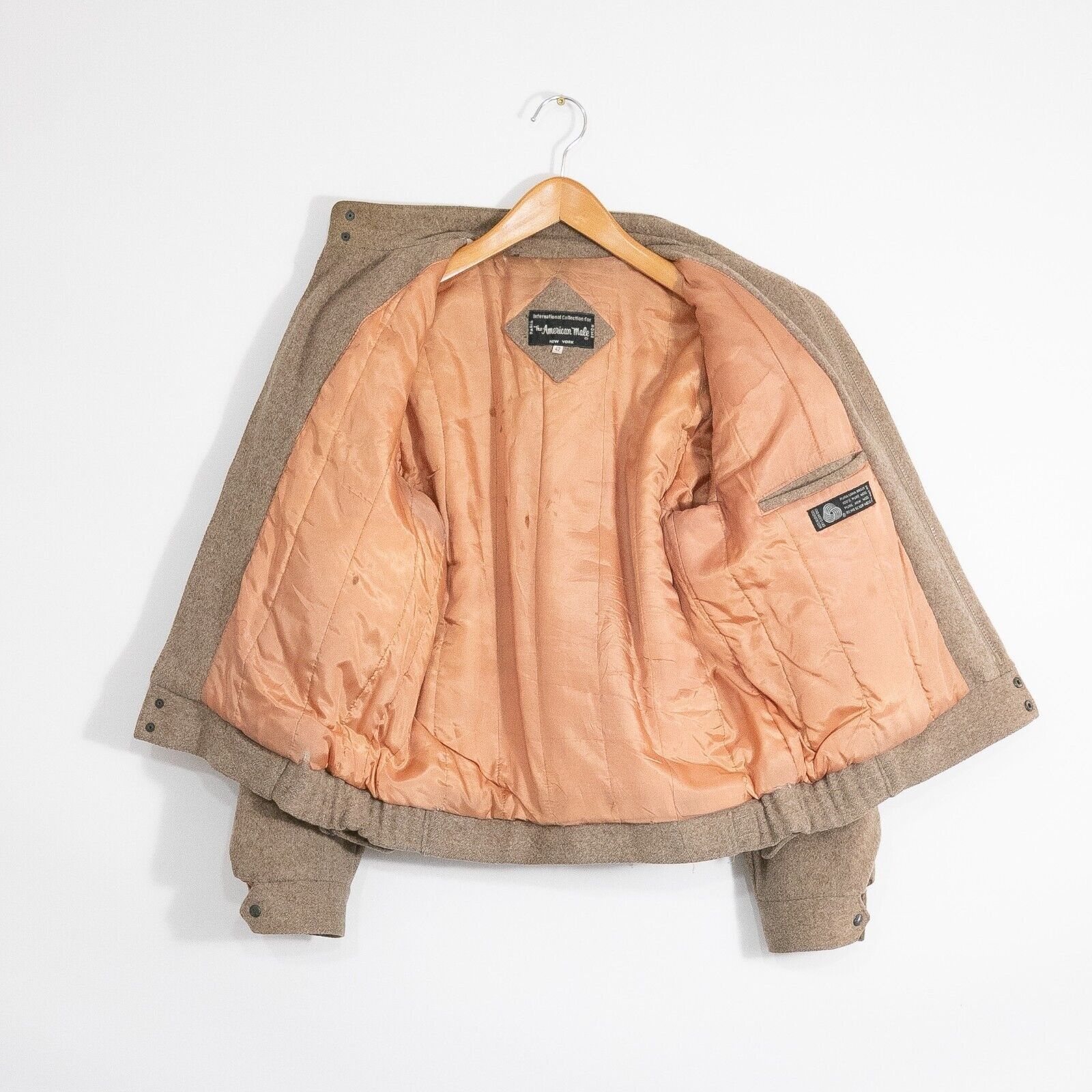 Vintage Vintage American Male Wool Bomber Jacket 42 - Distressed Size US L / EU 52-54 / 3 - 8 Thumbnail