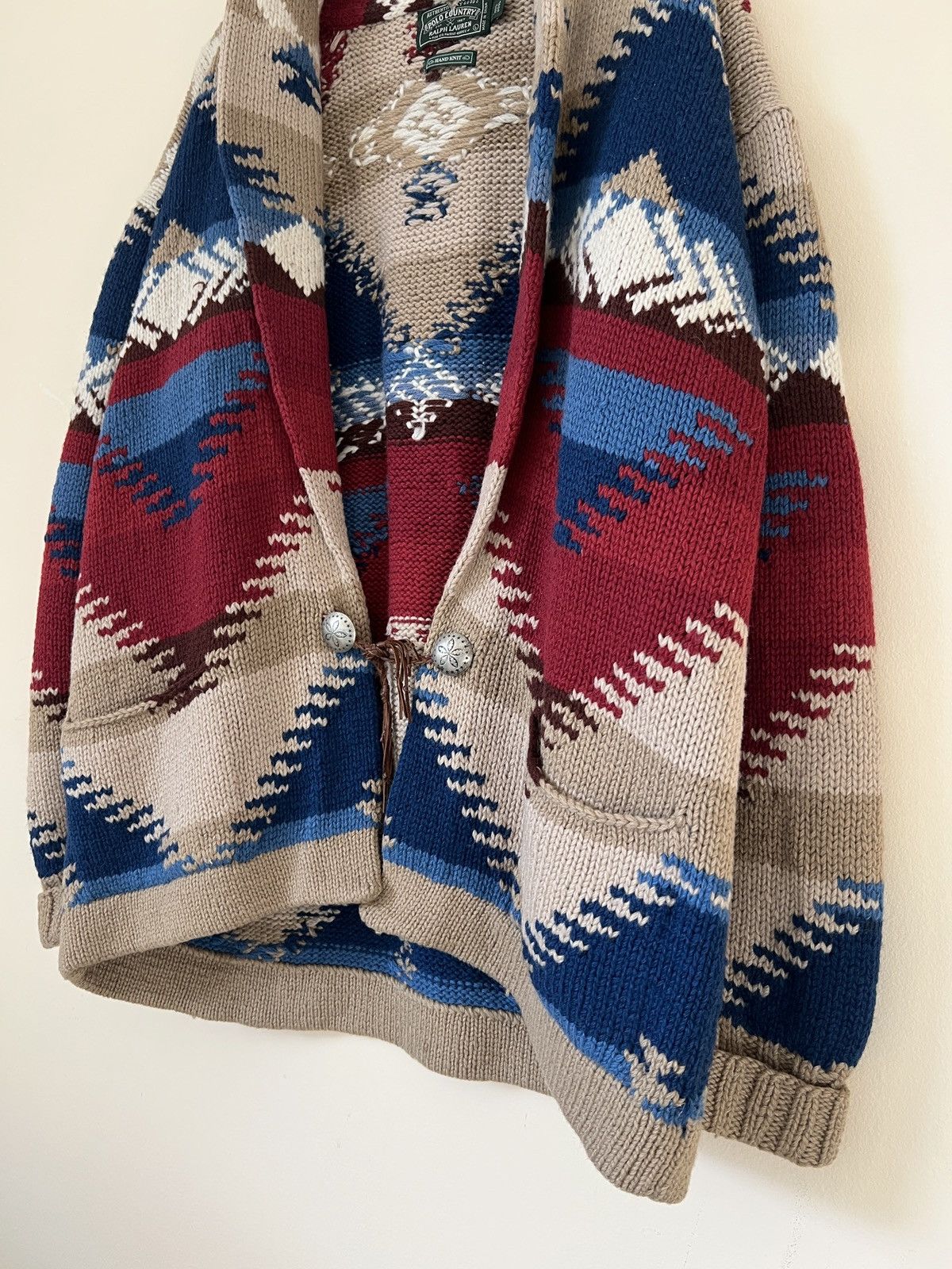 Polo Ralph Lauren Rare❗️Vintage Ralph Lauren Country Hand Knit Sweater Cardigan Size US L / EU 52-54 / 3 - 4 Thumbnail