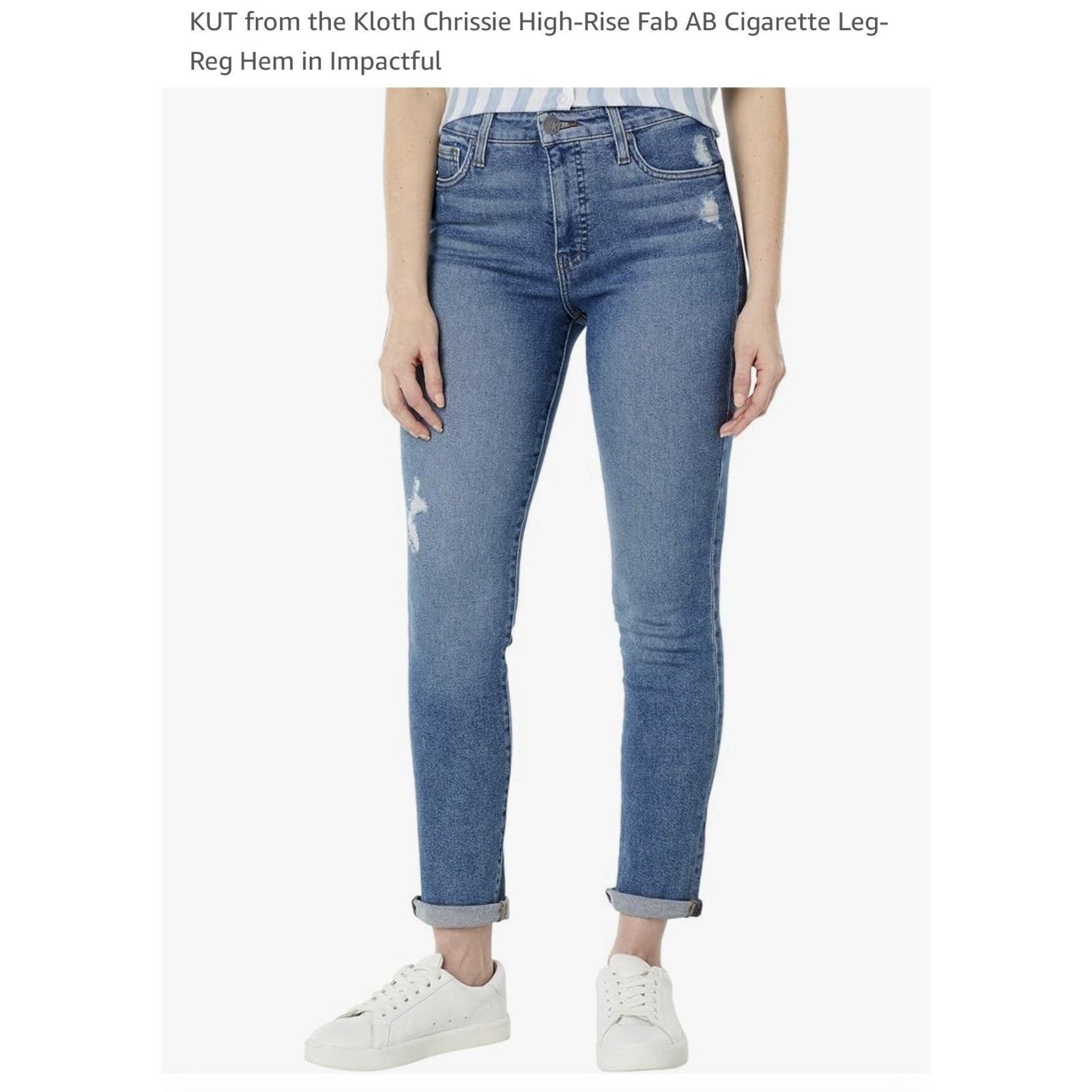 Other KUT from the Kloth High-Rise Fab AB Cigarette Leg- Size 8 Size 30" / US 8 / IT 44 - 16 Thumbnail