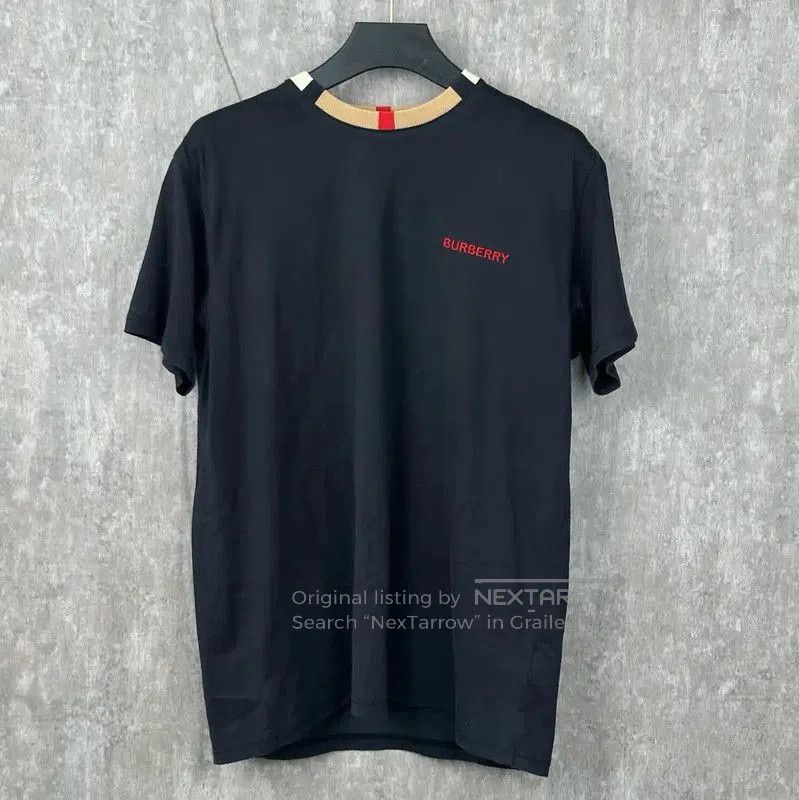 Burberry Burberry Men's Black Cotton T. Size US S / EU 44-46 / 1 - 1 Thumbnail