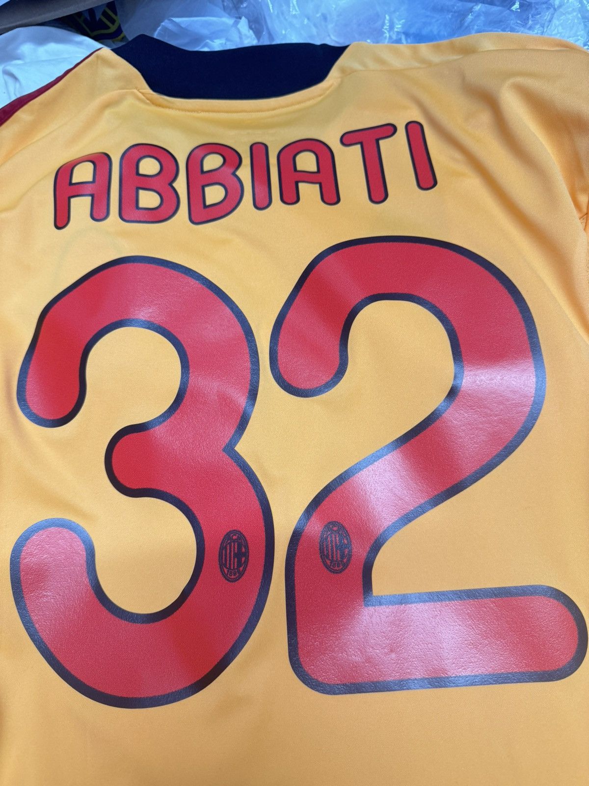 Adidas AC Milan 11/12 goalkeeper gk shirt #32 Abbiati Size US M / EU 48-50 / 2 - 5 Thumbnail