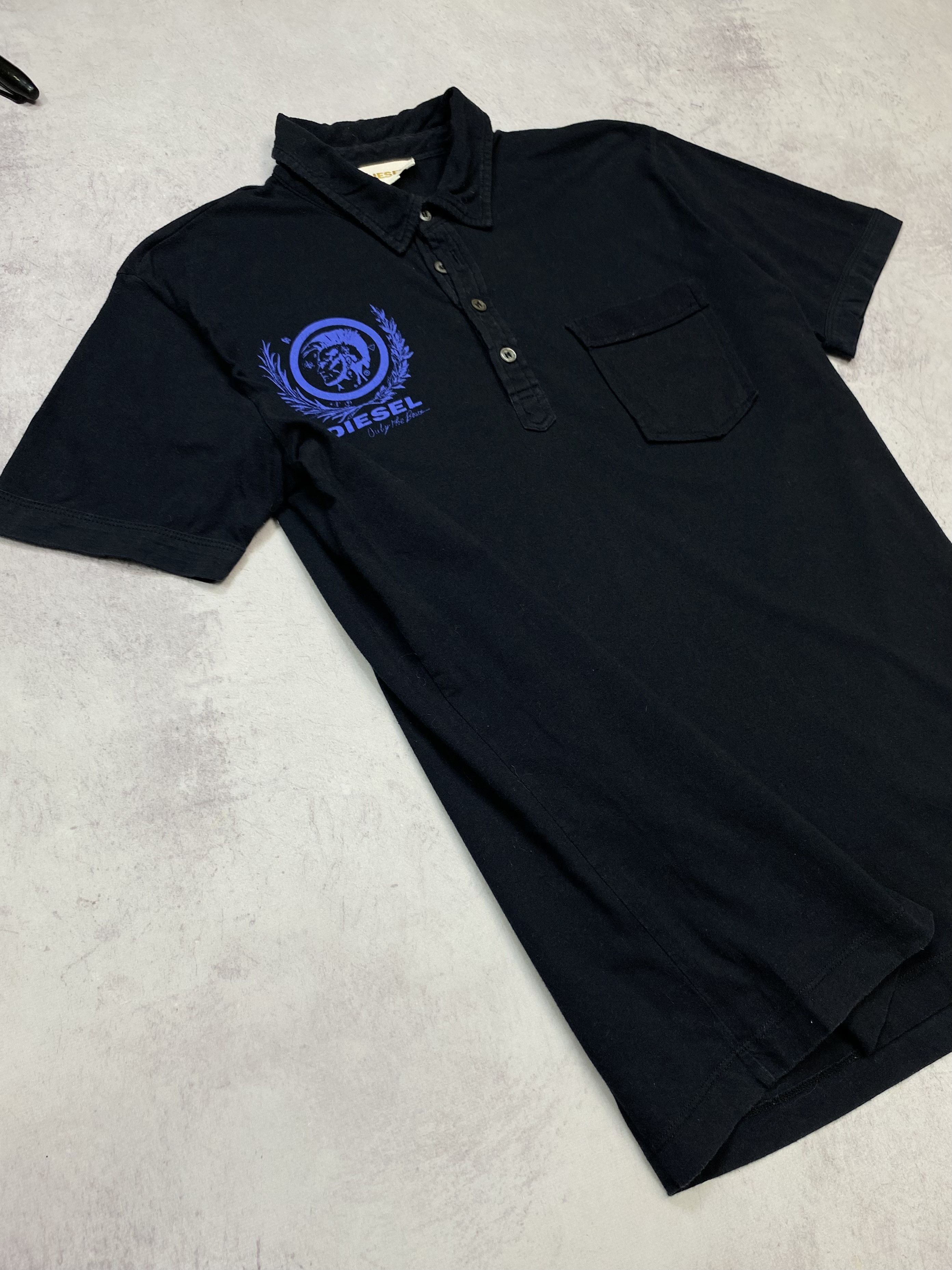 Diesel DIESEL MEN'S VINTAGE POLO SHIRT BLACK SIZE M Y2K STREET WEAR Size US M / EU 48-50 / 2 - 6 Thumbnail