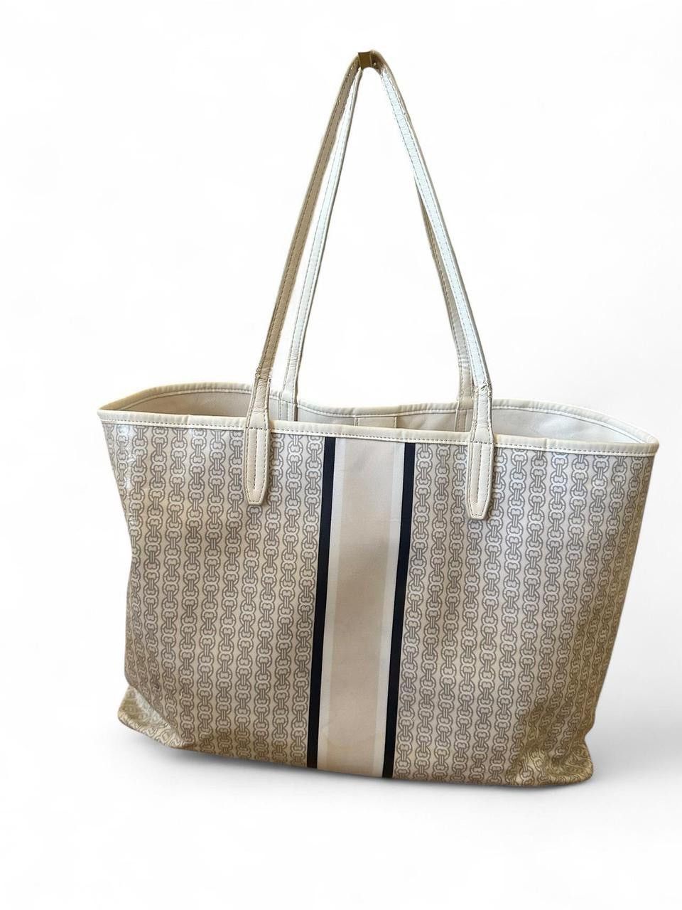 Tory Burch Tory Burch Gemini Link Coated Canvas Tote Size ONE SIZE - 3 Thumbnail