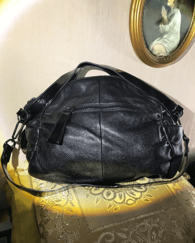 Kenneth Cole Vintage 90s Grunge Leather bag by Kenneth Cole Black Size ONE SIZE - 2 Thumbnail