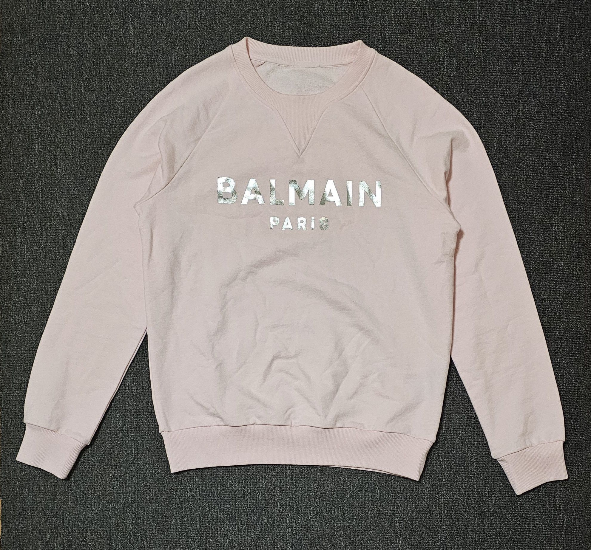 Balmain men's light pink sweatshirts size M like new