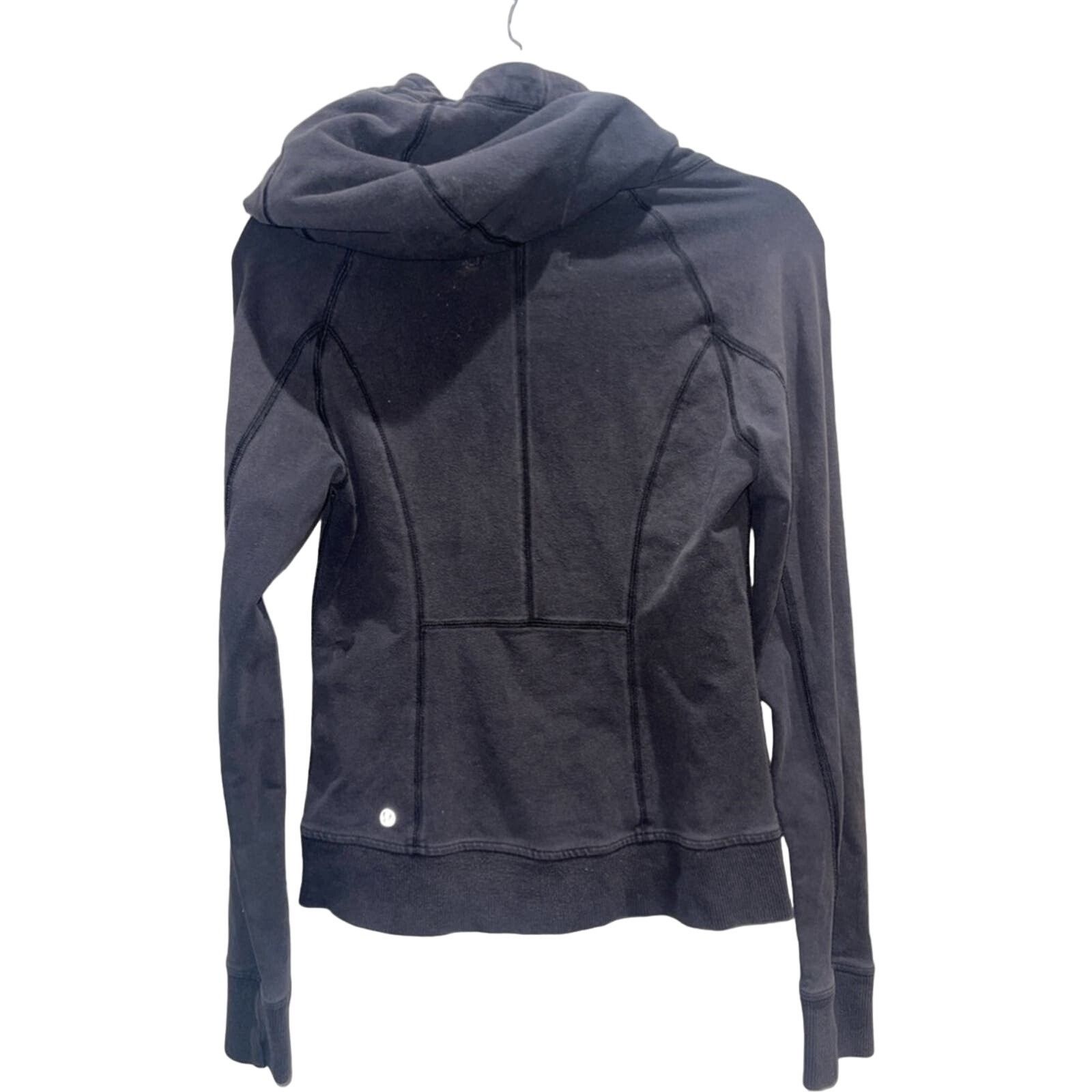 Lululemon LULULEMON Full Zip Hooded Jacket Faded Black Sz 8 Size M / US 6-8 / IT 42-44 - 3 Thumbnail