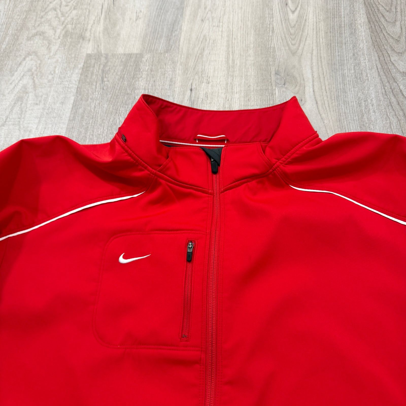Nike Nike Soft Shell Jacket Men's 2XL Red Full Zip Outdoors Size US XXL / EU 58 / 5 - 3 Thumbnail