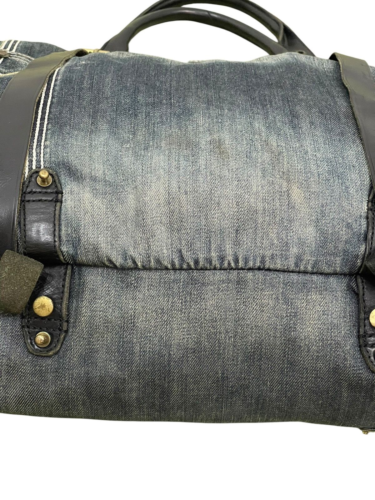 Diesel Leather Denim Vtg Y2k Diesel Industry Tote Shoulder Bag 1🟩2 Size ONE SIZE - 8 Thumbnail