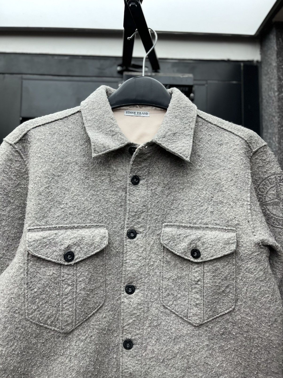 Stone Island Vintage stone island overshirt big logo Size US S / EU 44-46 / 1 - 2 Thumbnail